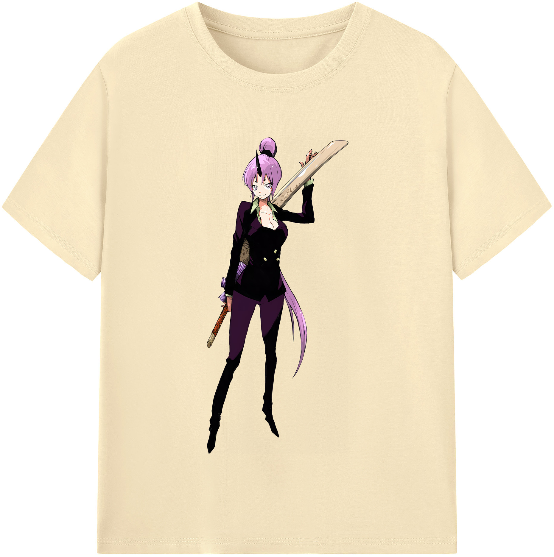 （画像用） 転スラ Regarding Reincarnated to Slime 綿100％半袖Tシャツ（フロントプリント）