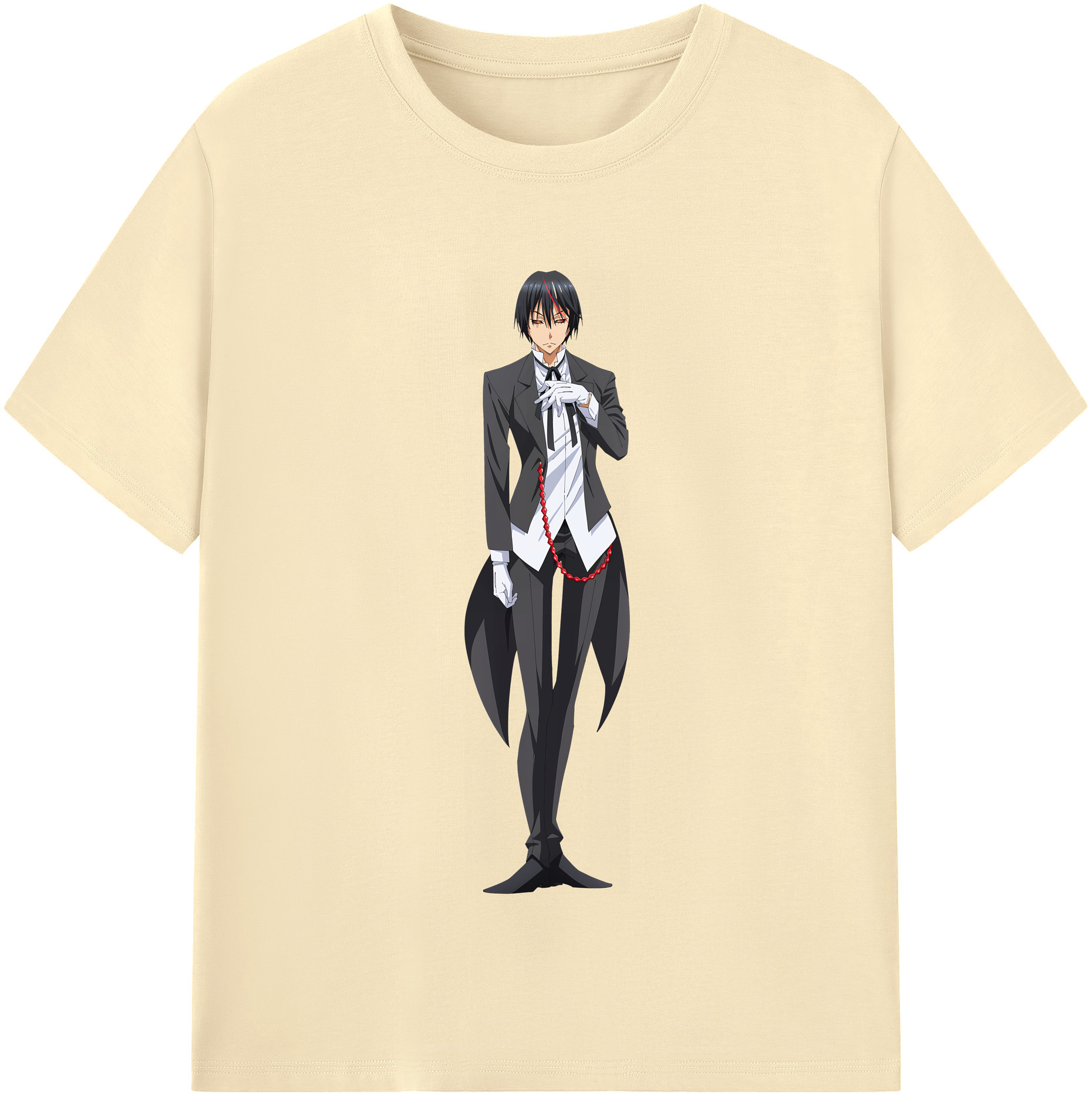 （画像用） 転スラ Regarding Reincarnated to Slime 綿100％半袖Tシャツ（フロントプリント）