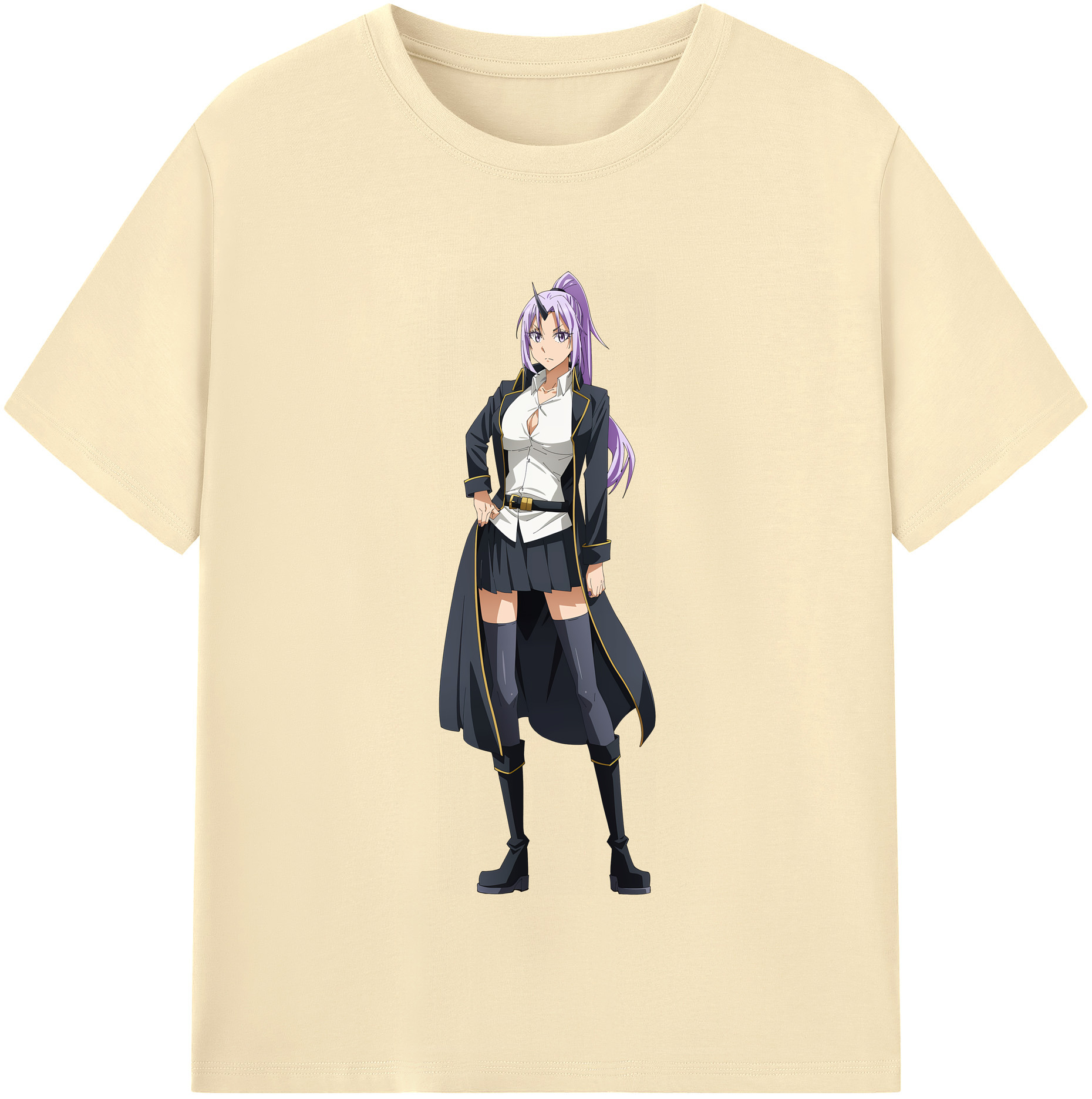 （画像用） 転スラ Regarding Reincarnated to Slime 綿100％半袖Tシャツ（フロントプリント）