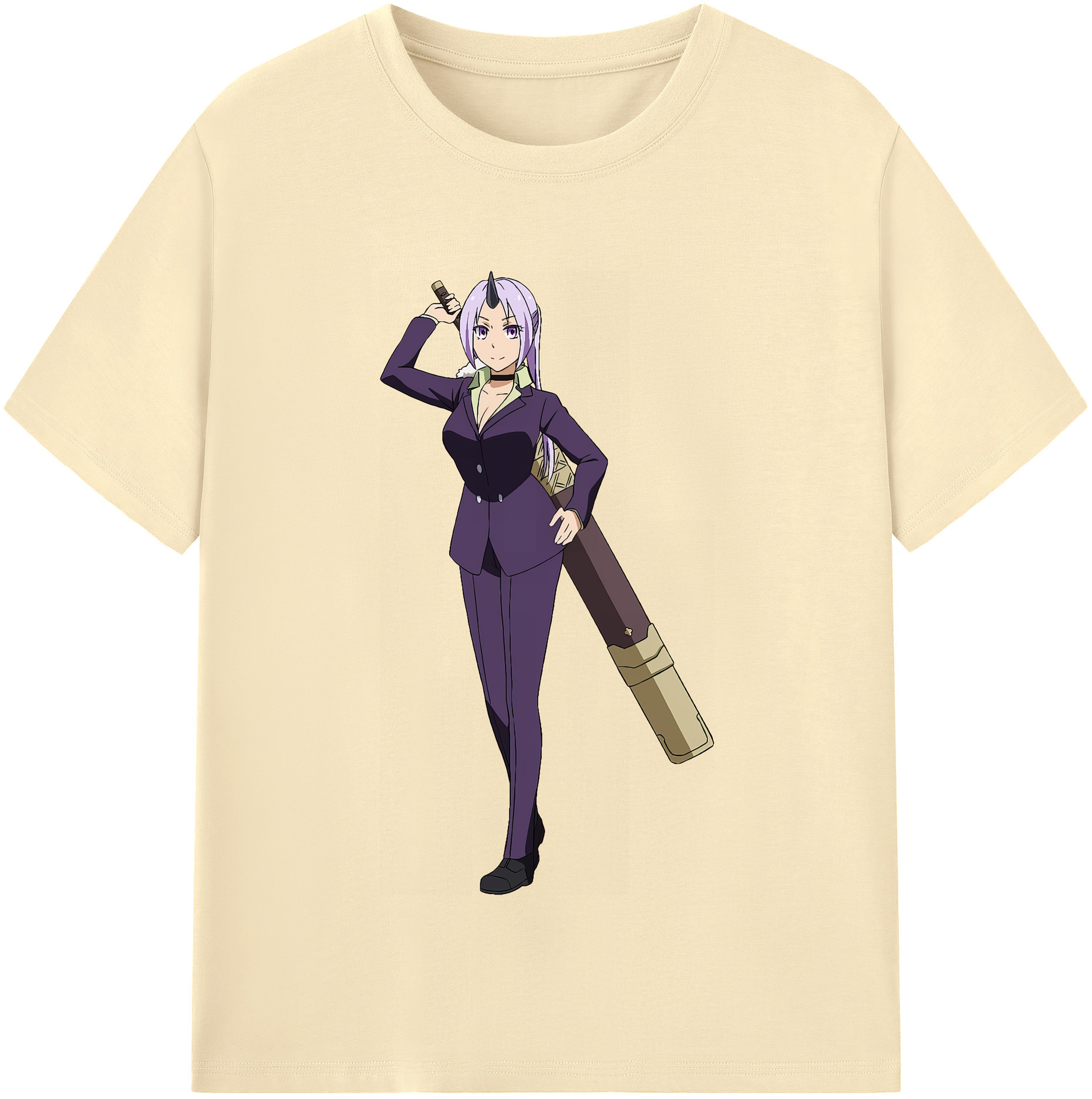 （画像用） 転スラ Regarding Reincarnated to Slime 綿100％半袖Tシャツ（フロントプリント）