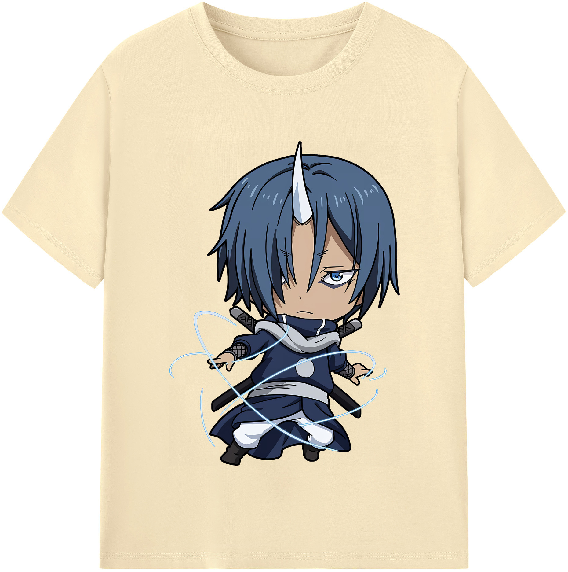 （画像用） 転スラ Regarding Reincarnated to Slime 綿100％半袖Tシャツ（フロントプリント）