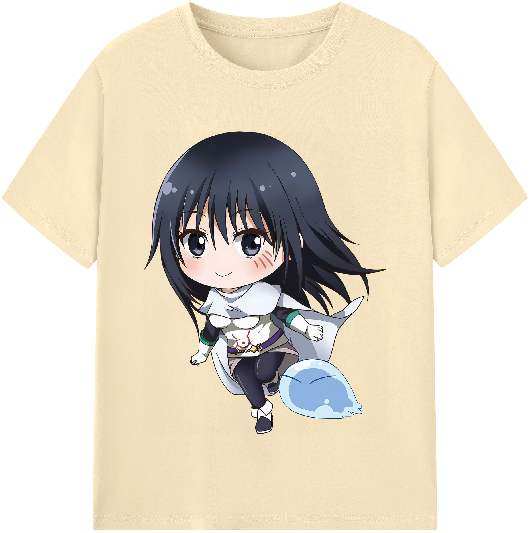 （画像用） 転スラ Regarding Reincarnated to Slime 綿100％半袖Tシャツ（フロントプリント）