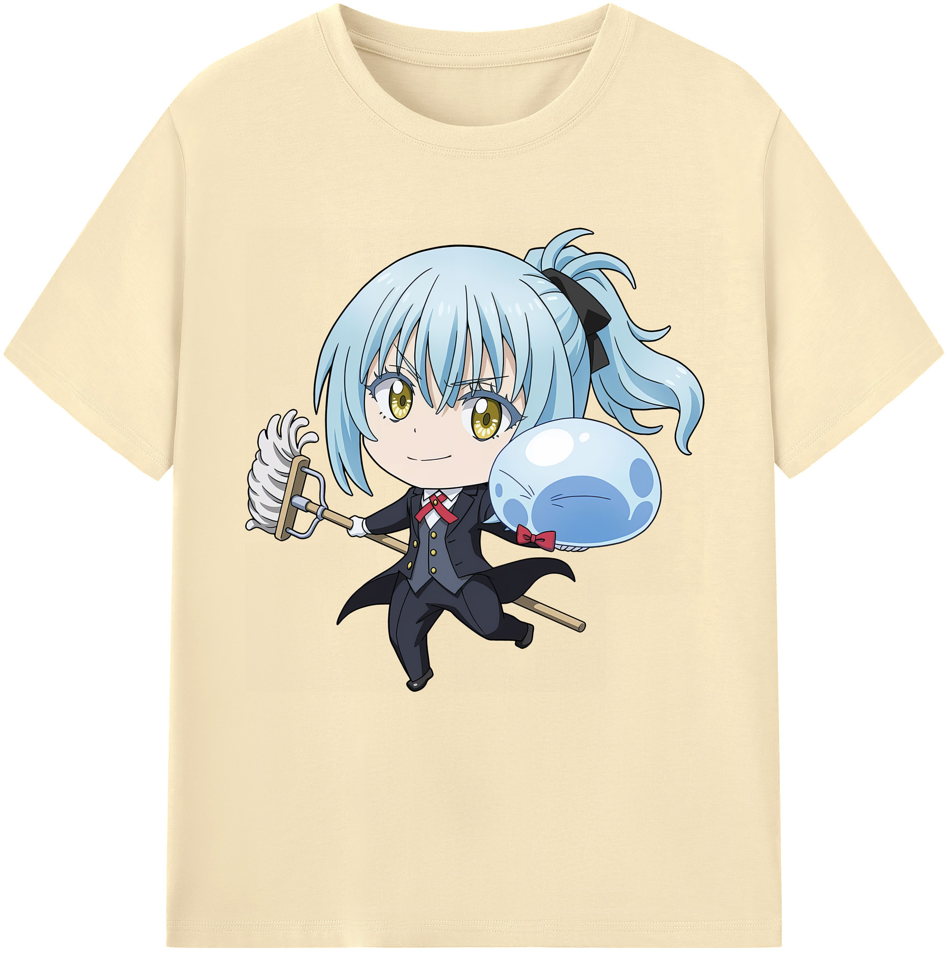 （画像用） 転スラ Regarding Reincarnated to Slime 綿100％半袖Tシャツ（フロントプリント）
