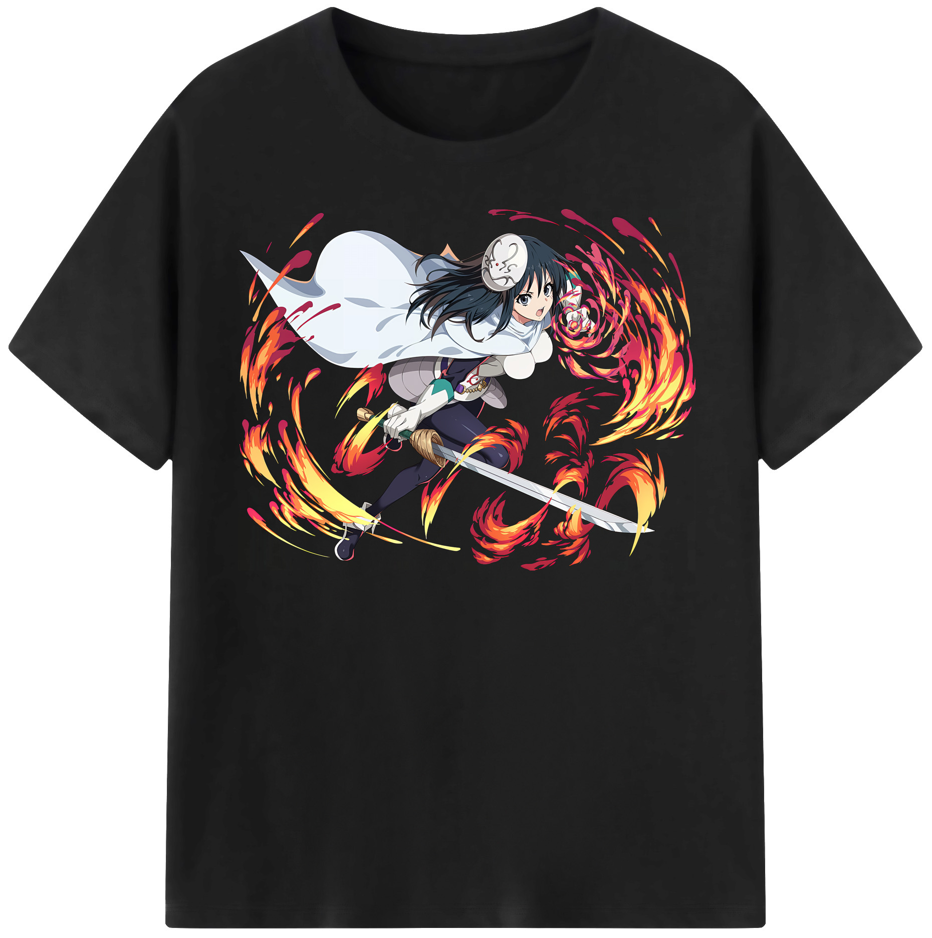 （画像用） 転スラ Regarding Reincarnated to Slime 綿100％半袖Tシャツ（フロントプリント）