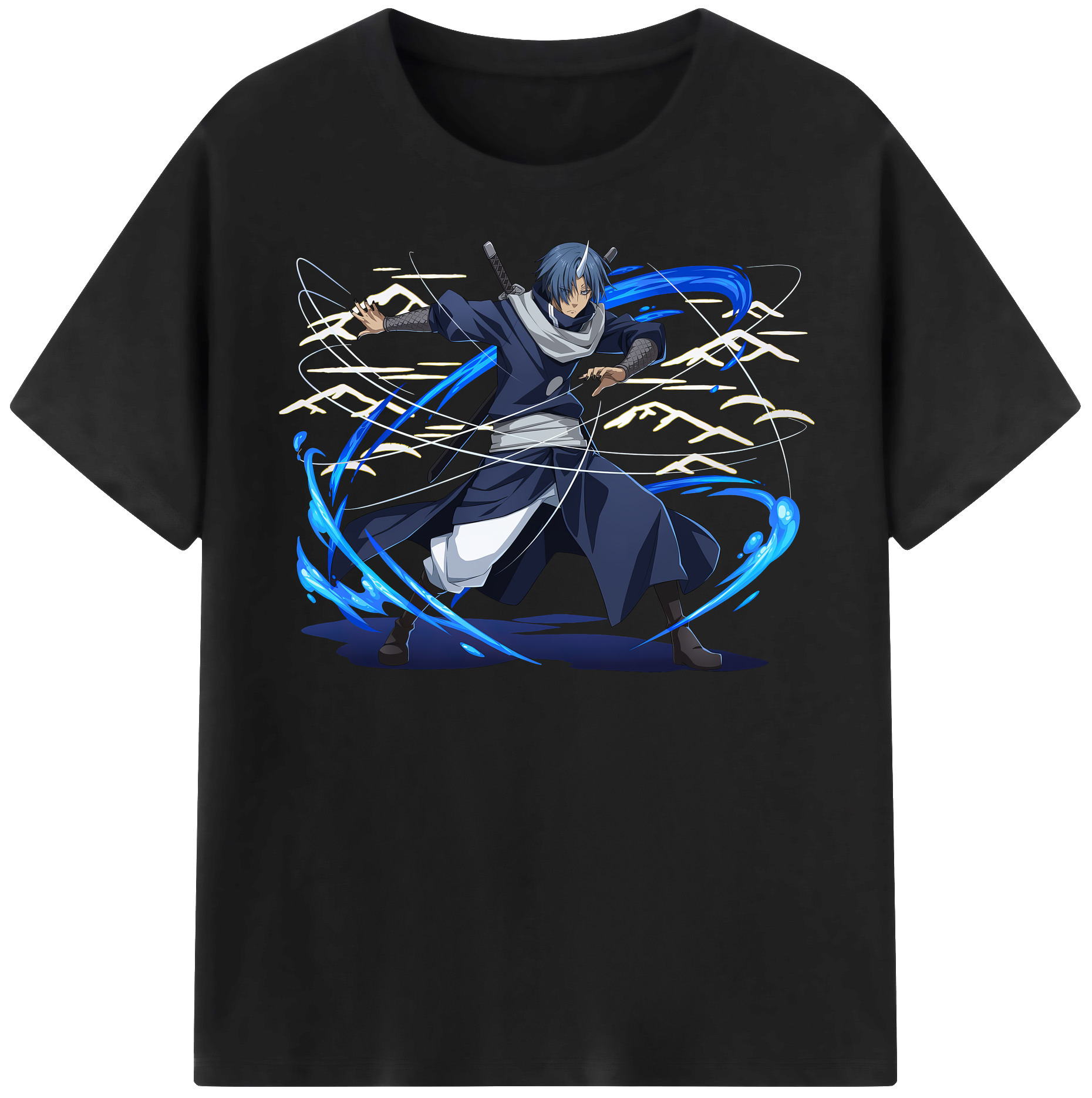 （画像用） 転スラ Regarding Reincarnated to Slime 綿100％半袖Tシャツ（フロントプリント）