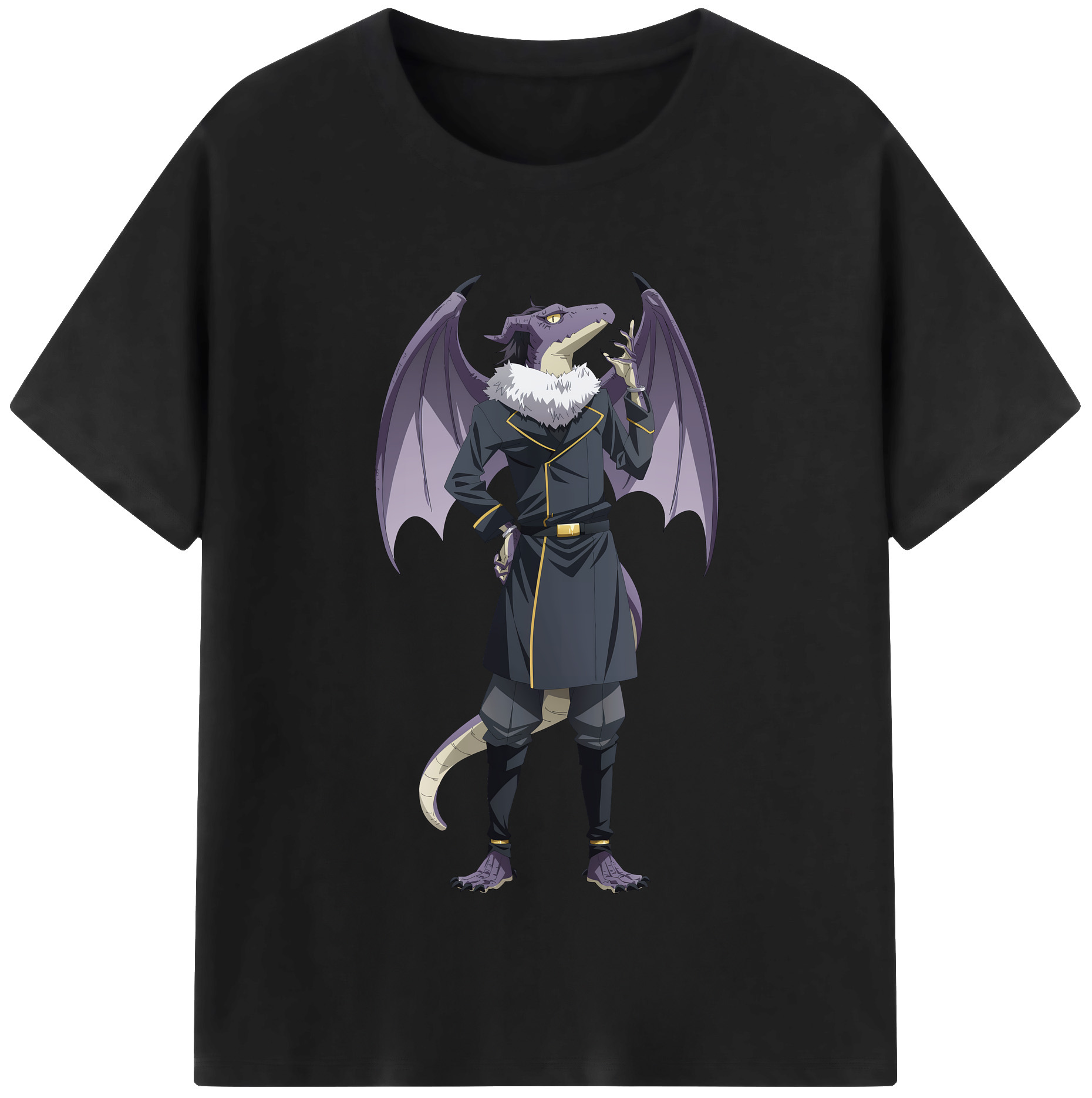 （画像用） 転スラ Regarding Reincarnated to Slime 綿100％半袖Tシャツ（フロントプリント）