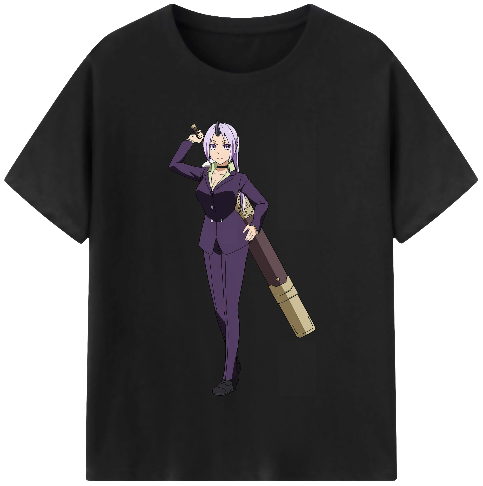 （画像用） 転スラ Regarding Reincarnated to Slime 綿100％半袖Tシャツ（フロントプリント）