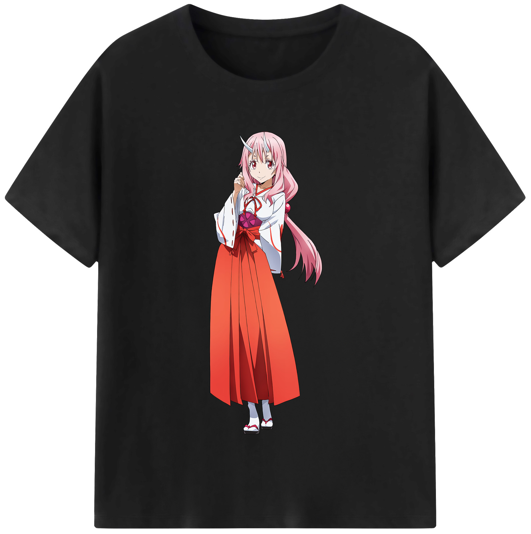 （画像用） 転スラ Regarding Reincarnated to Slime 綿100％半袖Tシャツ（フロントプリント）