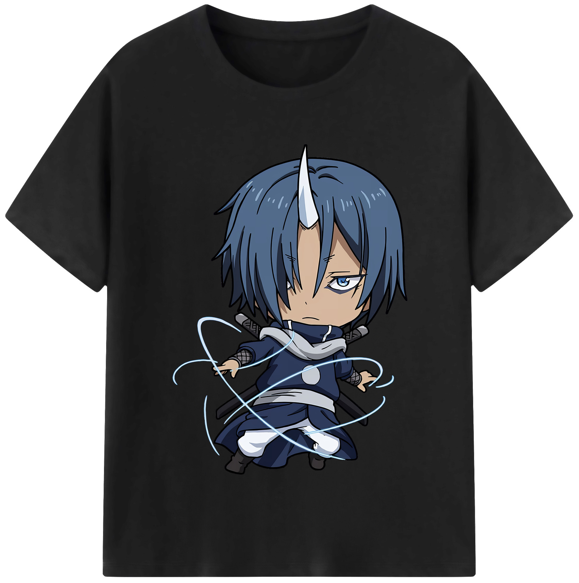 （画像用） 転スラ Regarding Reincarnated to Slime 綿100％半袖Tシャツ（フロントプリント）