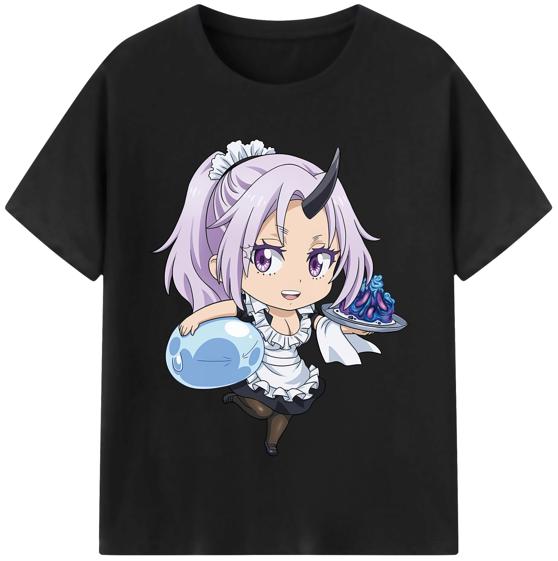 （画像用） 転スラ Regarding Reincarnated to Slime 綿100％半袖Tシャツ（フロントプリント）