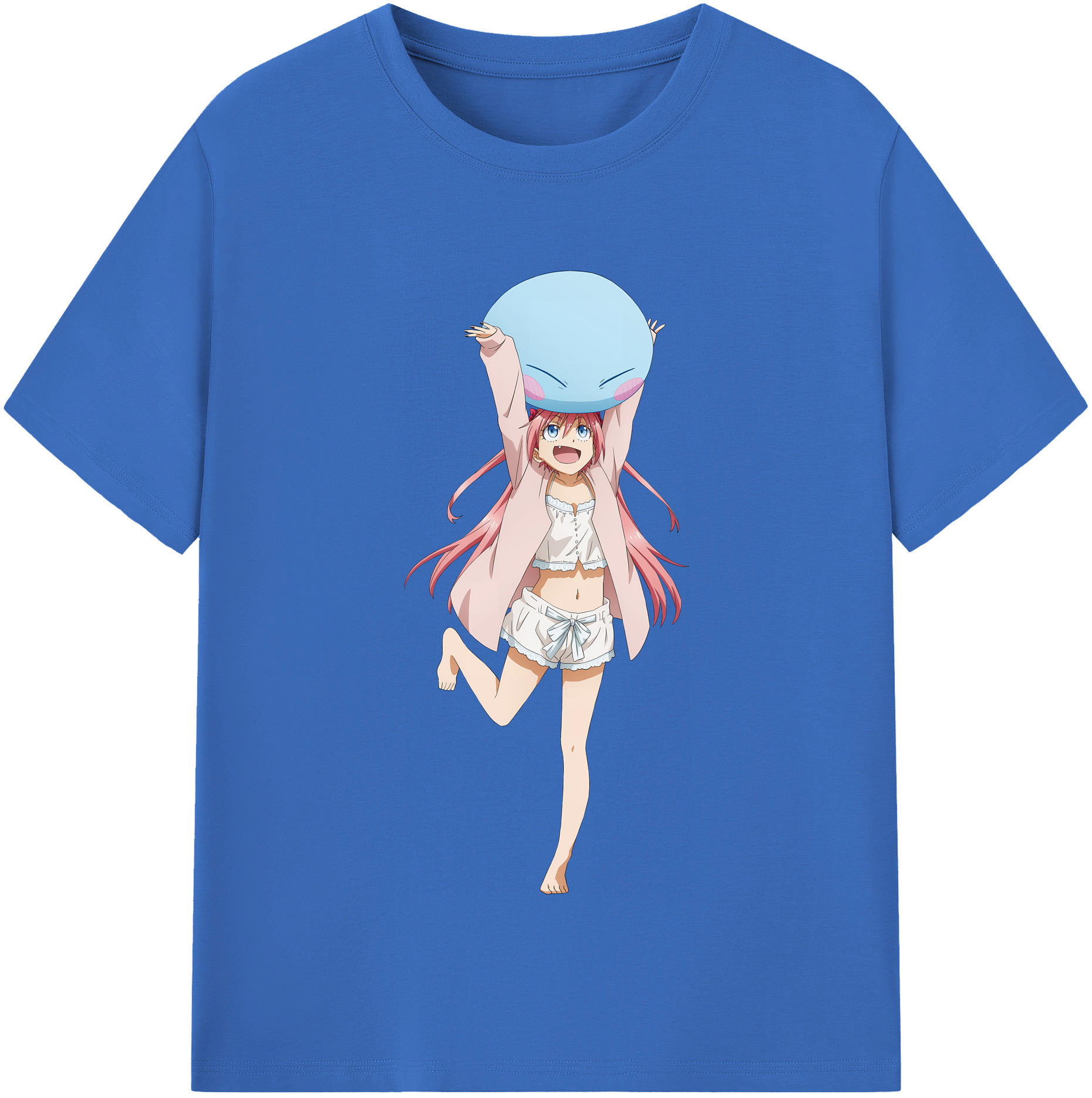 （画像用） 転スラ Regarding Reincarnated to Slime 綿100％半袖Tシャツ（フロントプリント）
