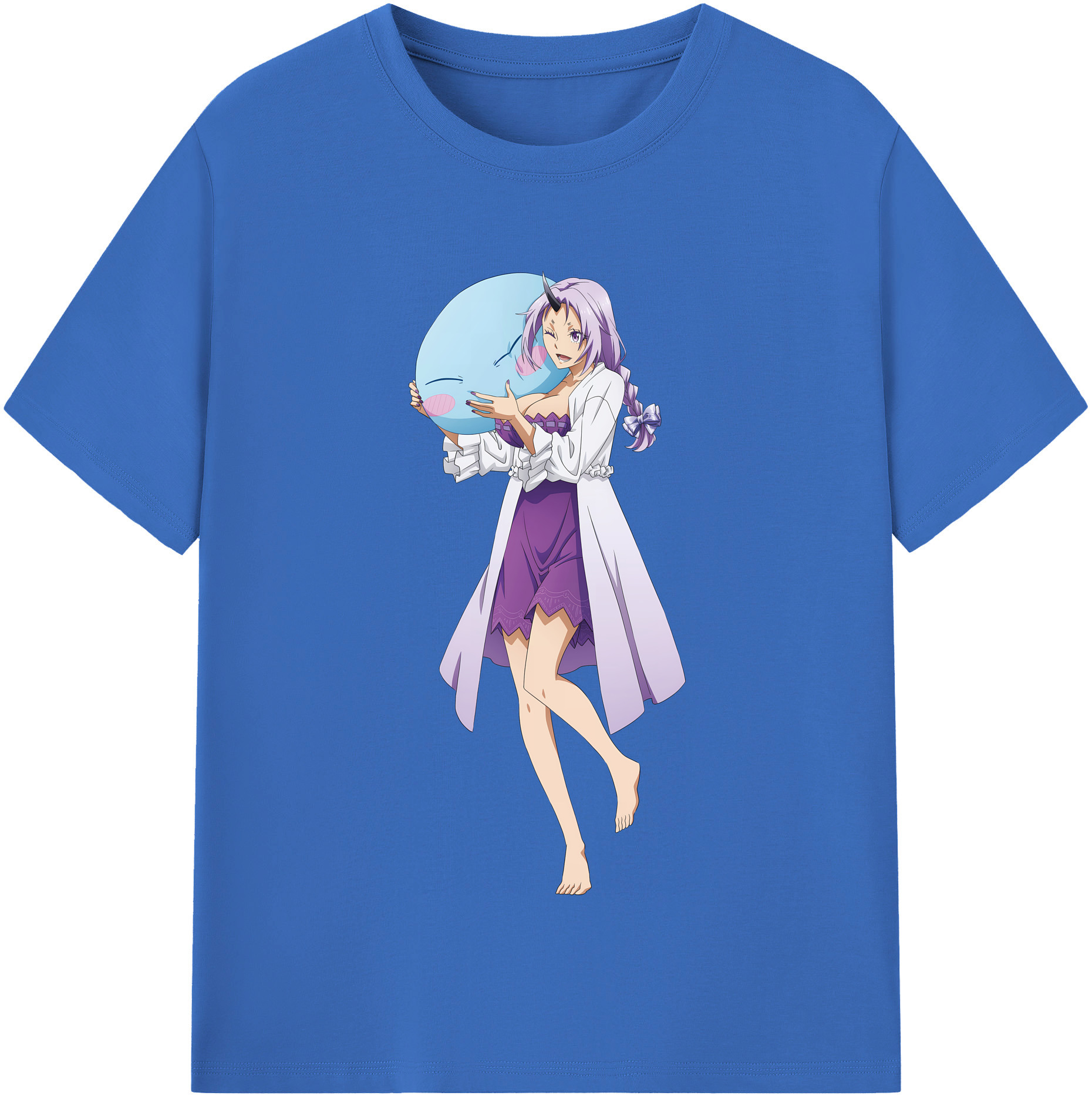 （画像用） 転スラ Regarding Reincarnated to Slime 綿100％半袖Tシャツ（フロントプリント）