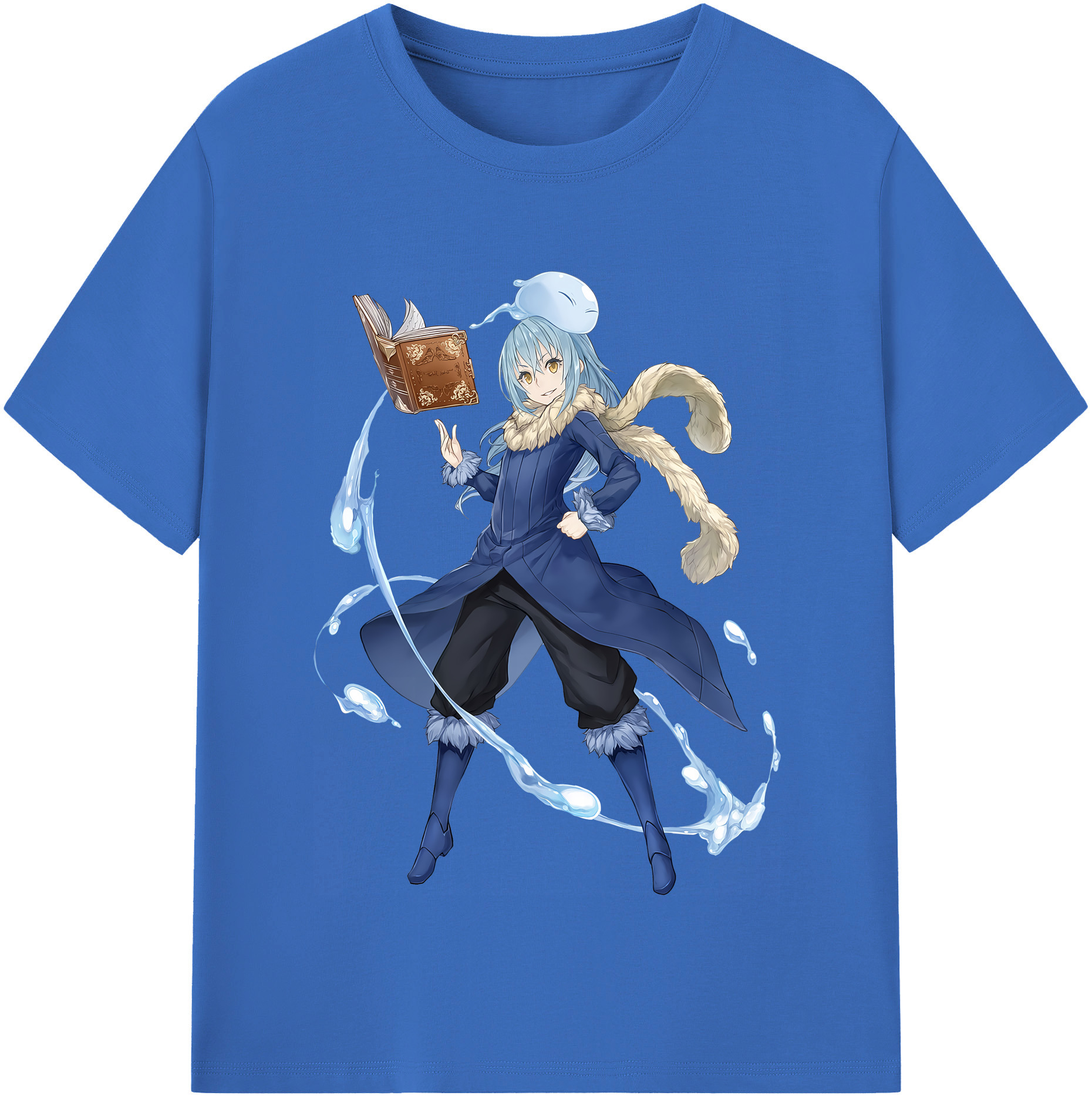 （画像用） 転スラ Regarding Reincarnated to Slime 綿100％半袖Tシャツ（フロントプリント）