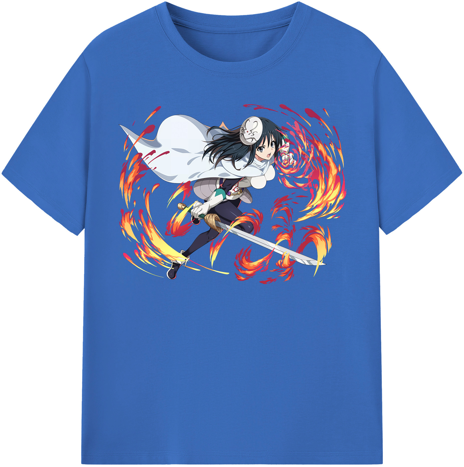 （画像用） 転スラ Regarding Reincarnated to Slime 綿100％半袖Tシャツ（フロントプリント）