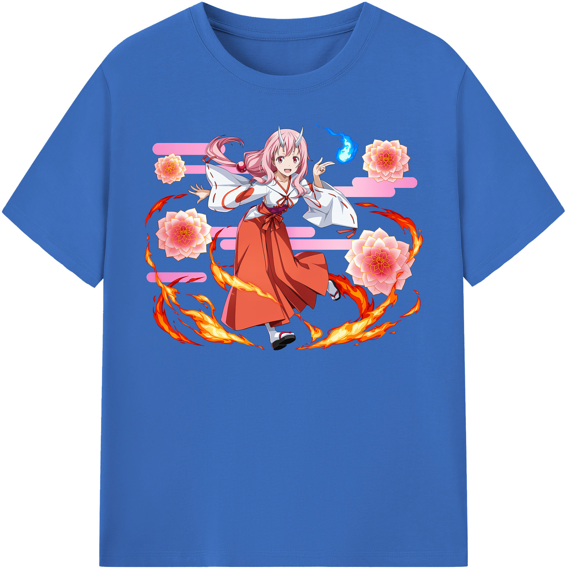（画像用） 転スラ Regarding Reincarnated to Slime 綿100％半袖Tシャツ（フロントプリント）