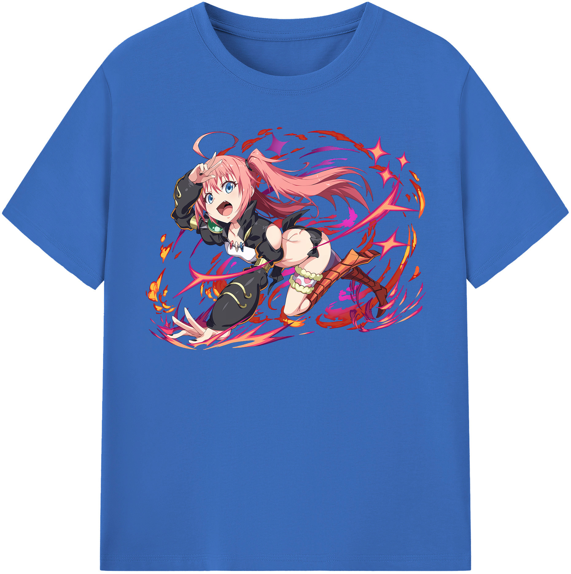 （画像用） 転スラ Regarding Reincarnated to Slime 綿100％半袖Tシャツ（フロントプリント）