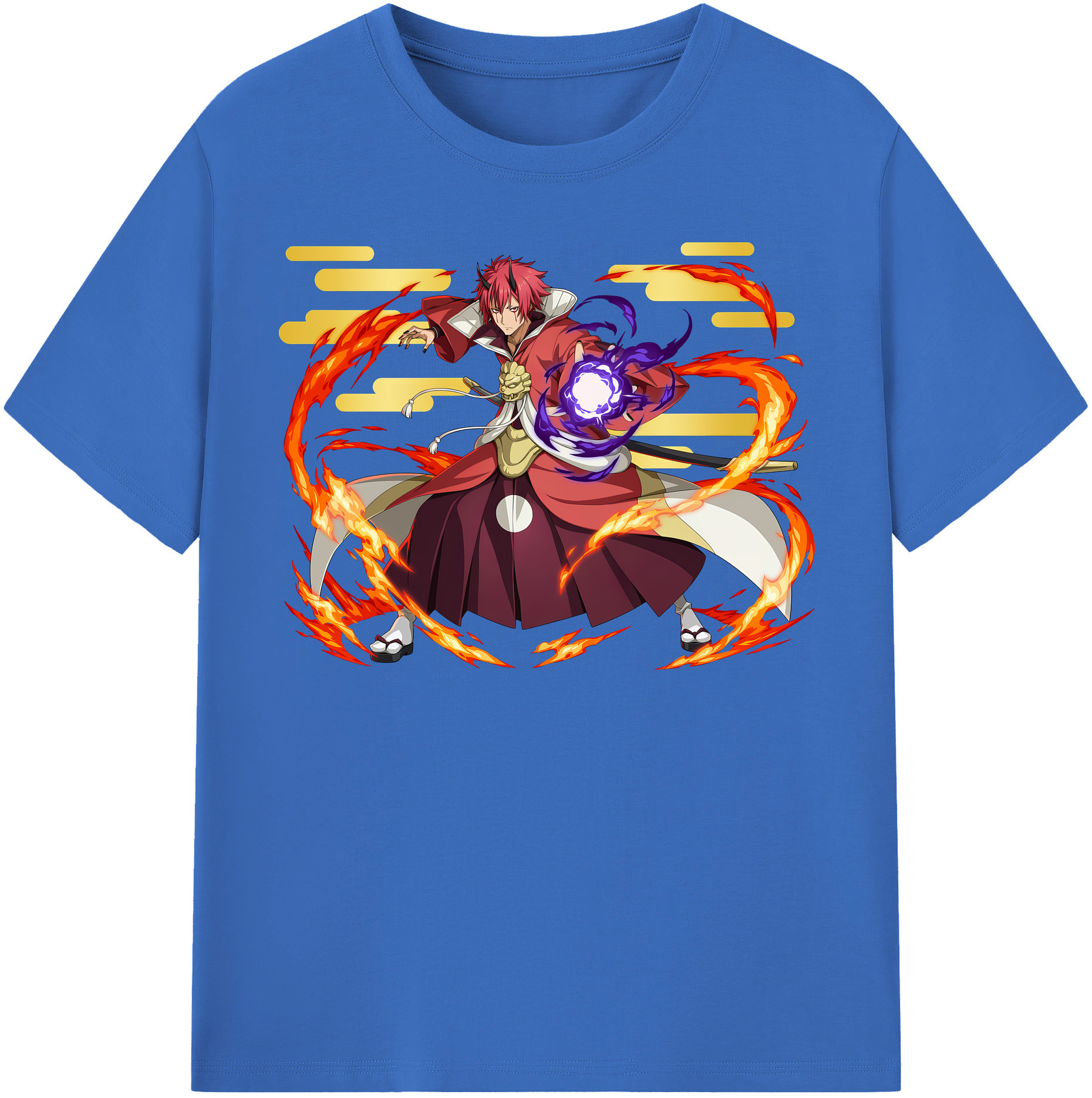 （画像用） 転スラ Regarding Reincarnated to Slime 綿100％半袖Tシャツ（フロントプリント）