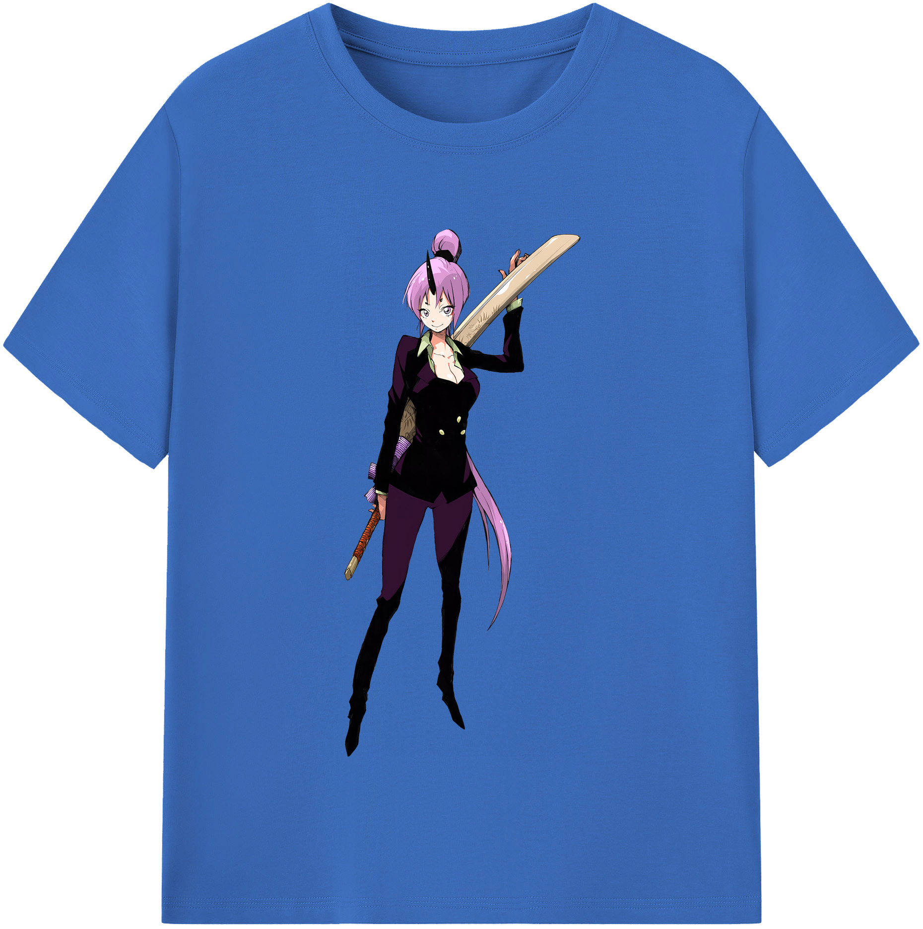 （画像用） 転スラ Regarding Reincarnated to Slime 綿100％半袖Tシャツ（フロントプリント）