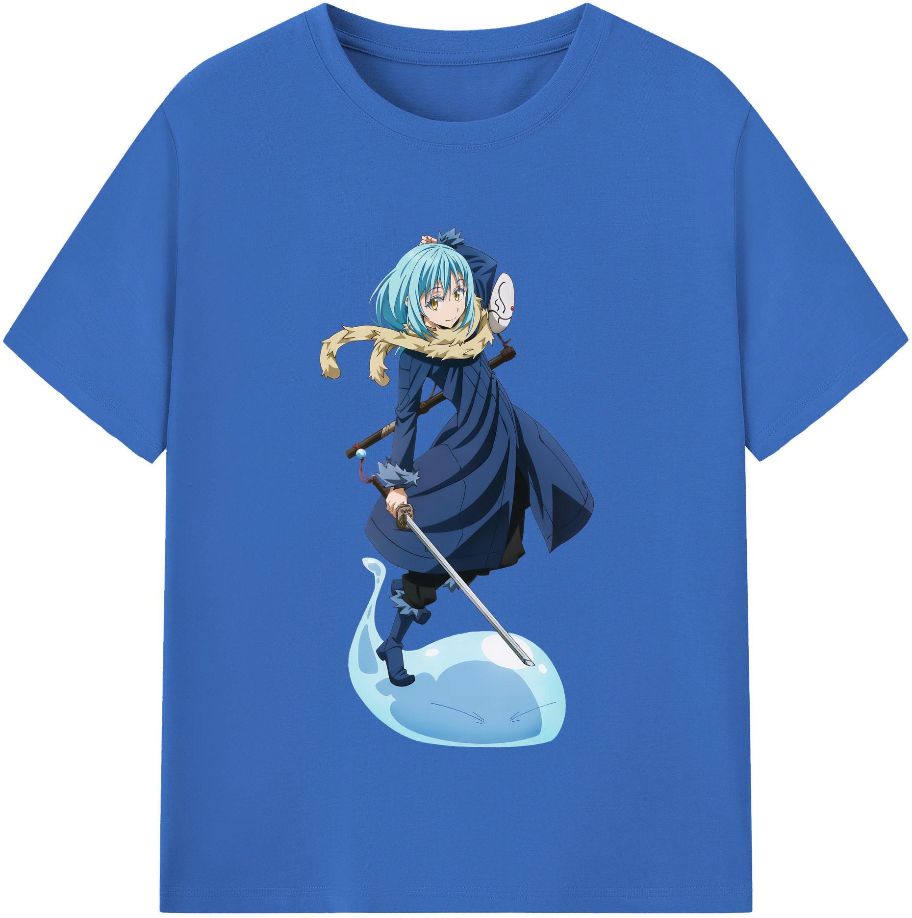 （画像用） 転スラ Regarding Reincarnated to Slime 綿100％半袖Tシャツ（フロントプリント）