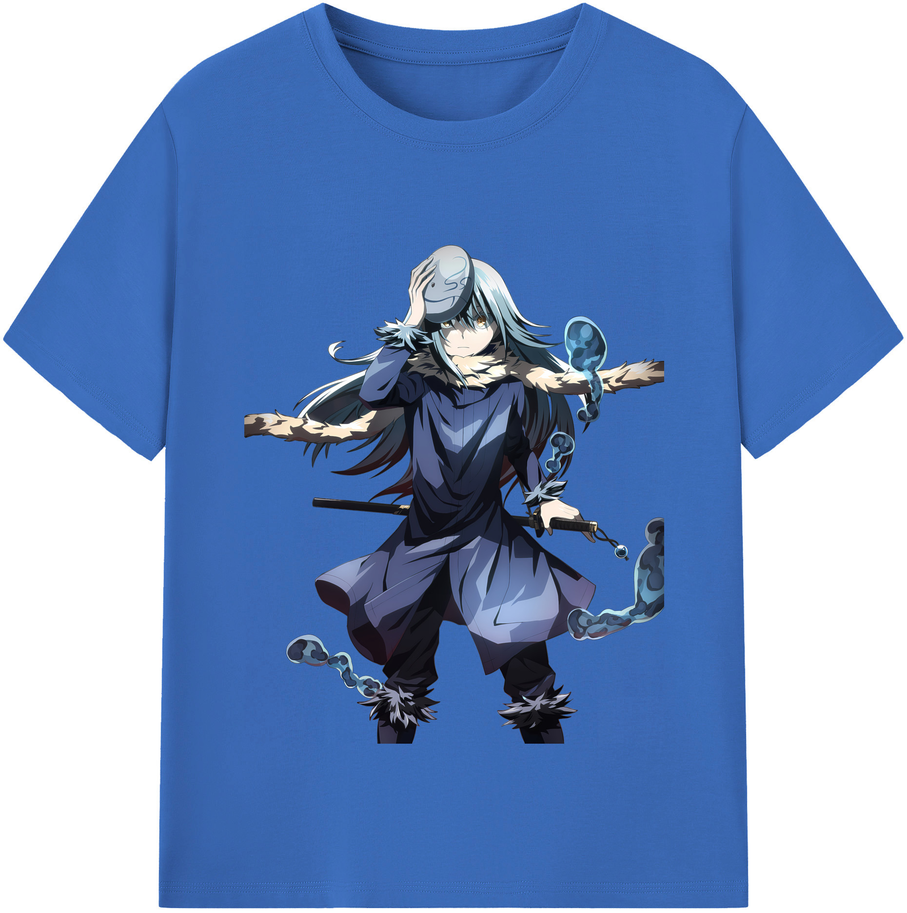 （画像用） 転スラ Regarding Reincarnated to Slime 綿100％半袖Tシャツ（フロントプリント）