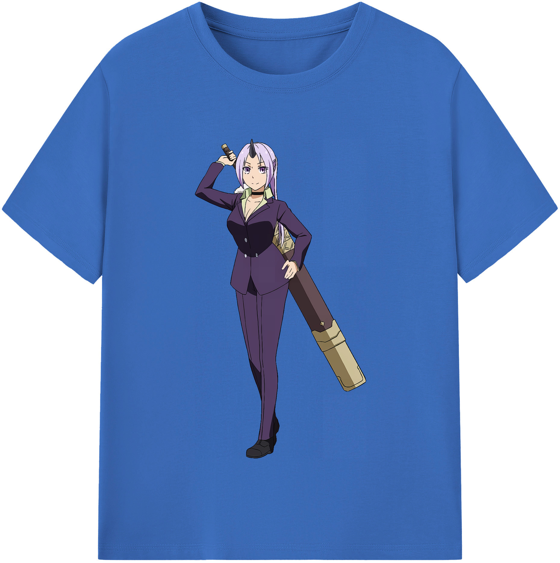 （画像用） 転スラ Regarding Reincarnated to Slime 綿100％半袖Tシャツ（フロントプリント）
