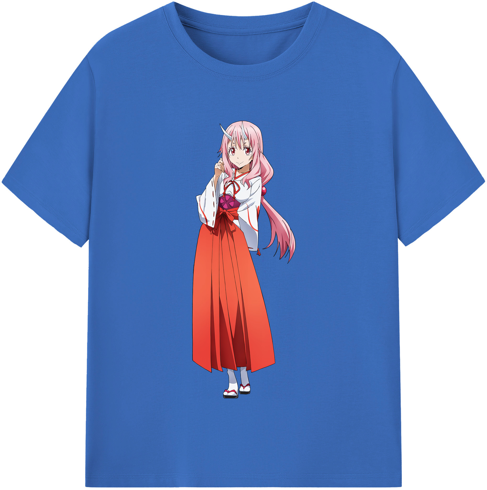 （画像用） 転スラ Regarding Reincarnated to Slime 綿100％半袖Tシャツ（フロントプリント）