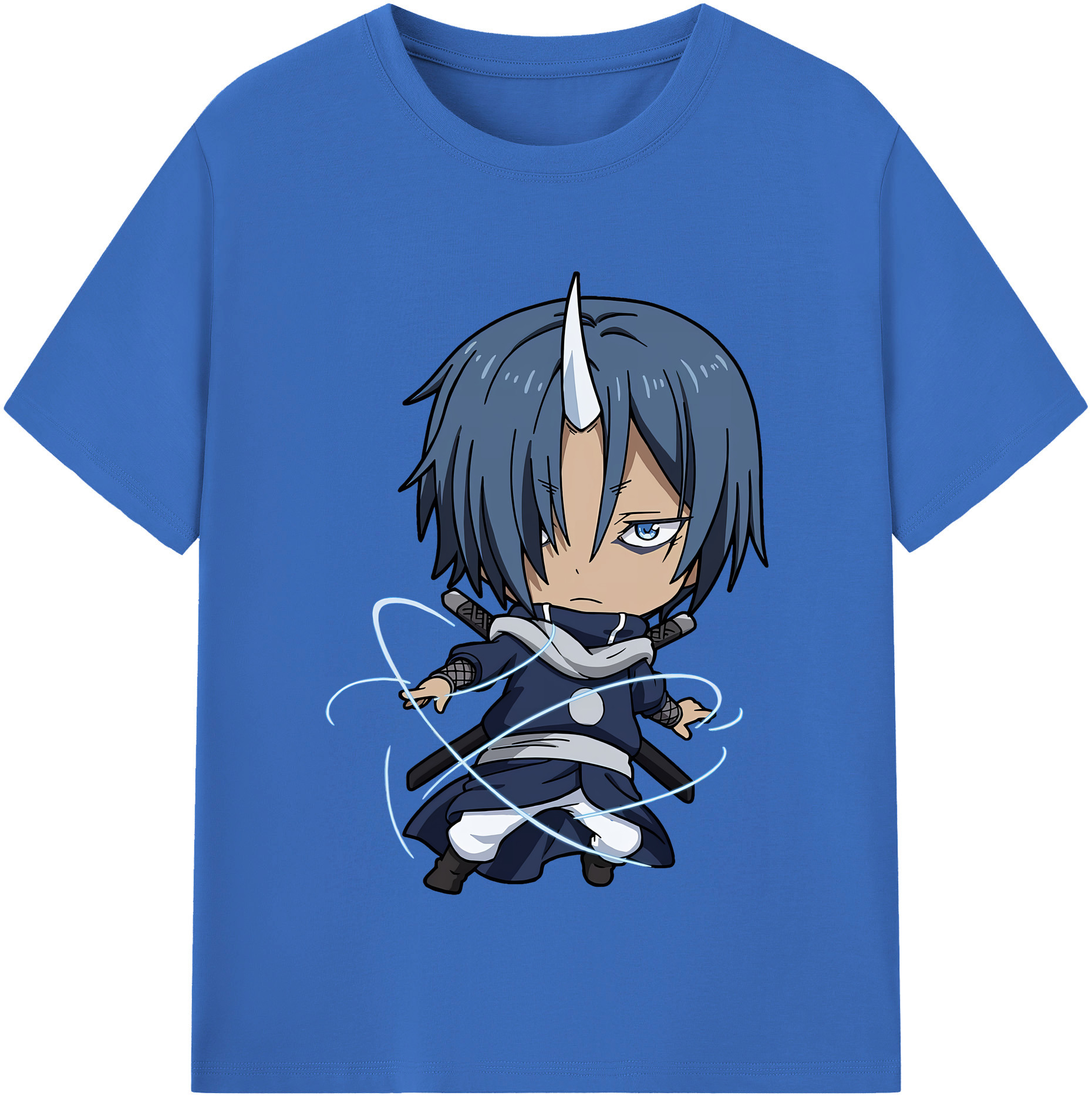 （画像用） 転スラ Regarding Reincarnated to Slime 綿100％半袖Tシャツ（フロントプリント）