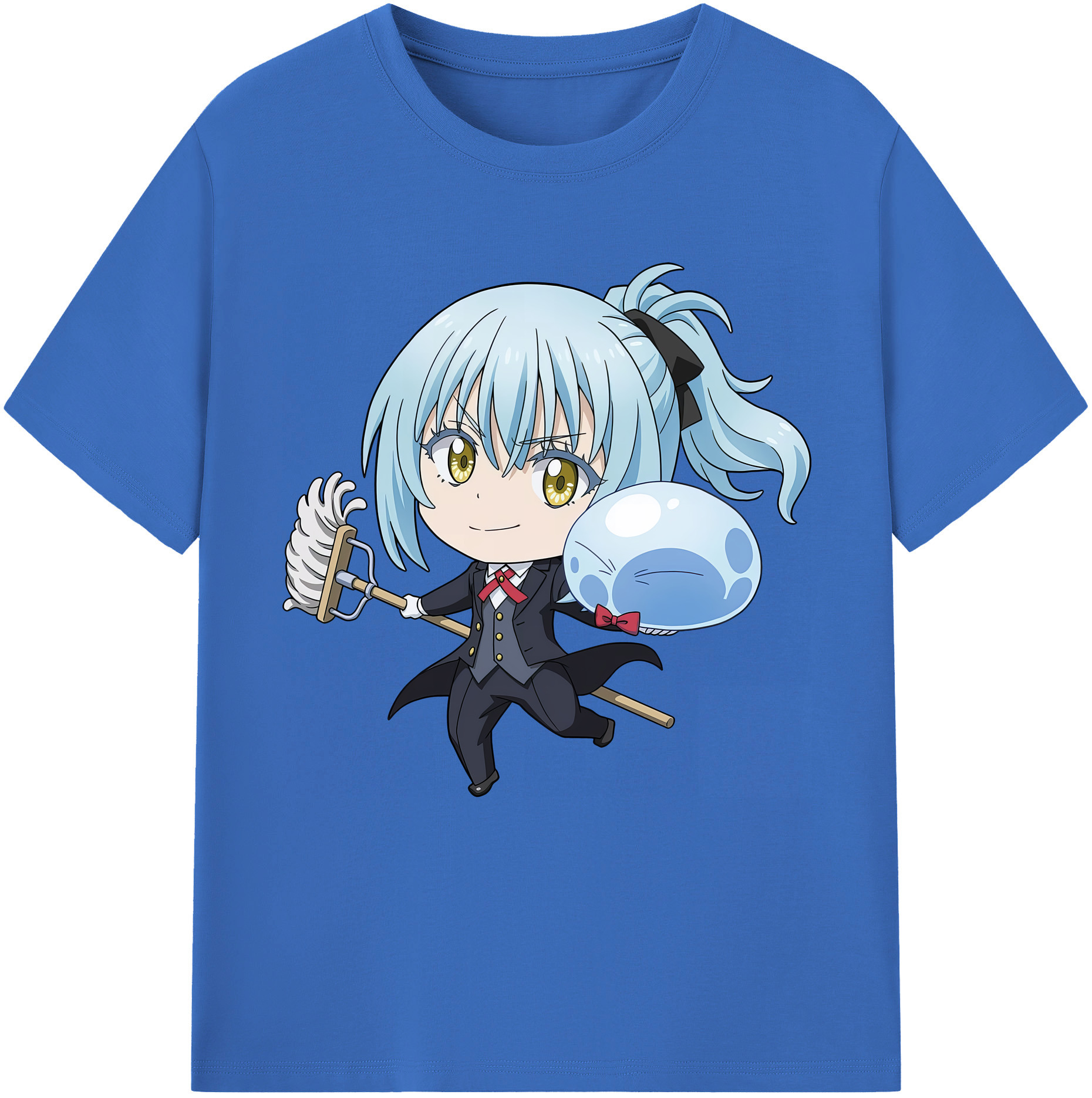 （画像用） 転スラ Regarding Reincarnated to Slime 綿100％半袖Tシャツ（フロントプリント）