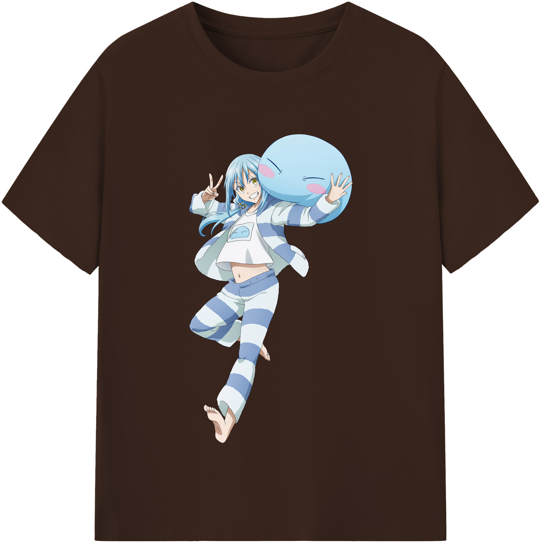 （画像用） 転スラ Regarding Reincarnated to Slime 綿100％半袖Tシャツ（フロントプリント）
