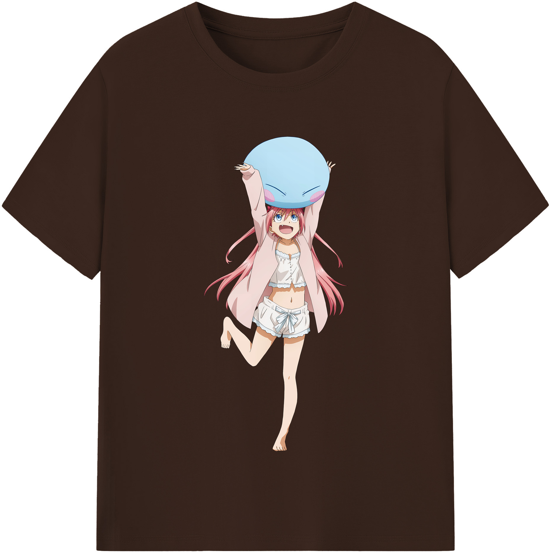 （画像用） 転スラ Regarding Reincarnated to Slime 綿100％半袖Tシャツ（フロントプリント）