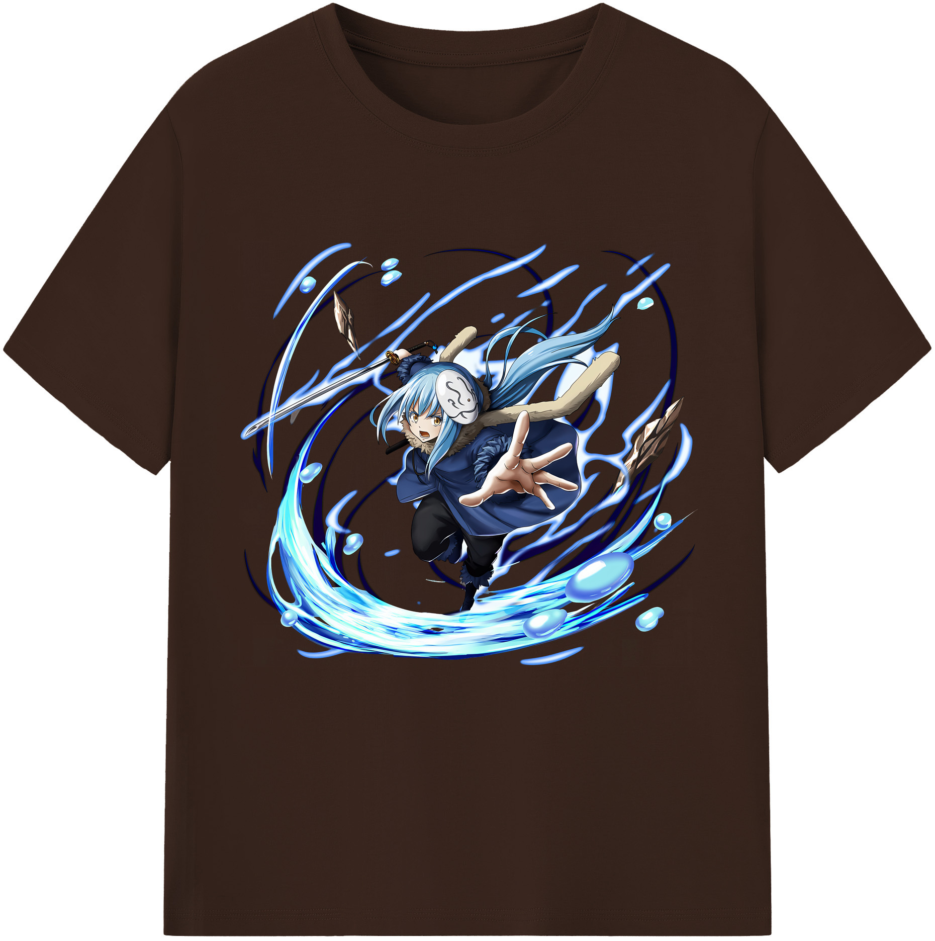 （画像用） 転スラ Regarding Reincarnated to Slime 綿100％半袖Tシャツ（フロントプリント）