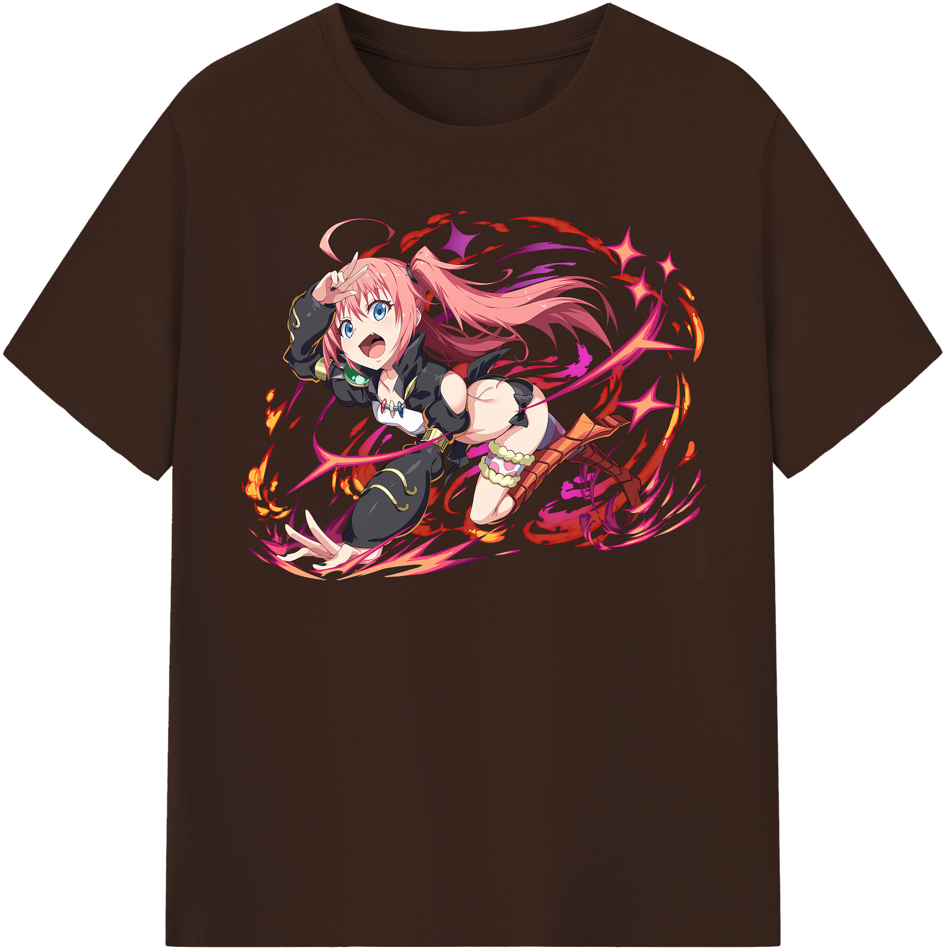 （画像用） 転スラ Regarding Reincarnated to Slime 綿100％半袖Tシャツ（フロントプリント）