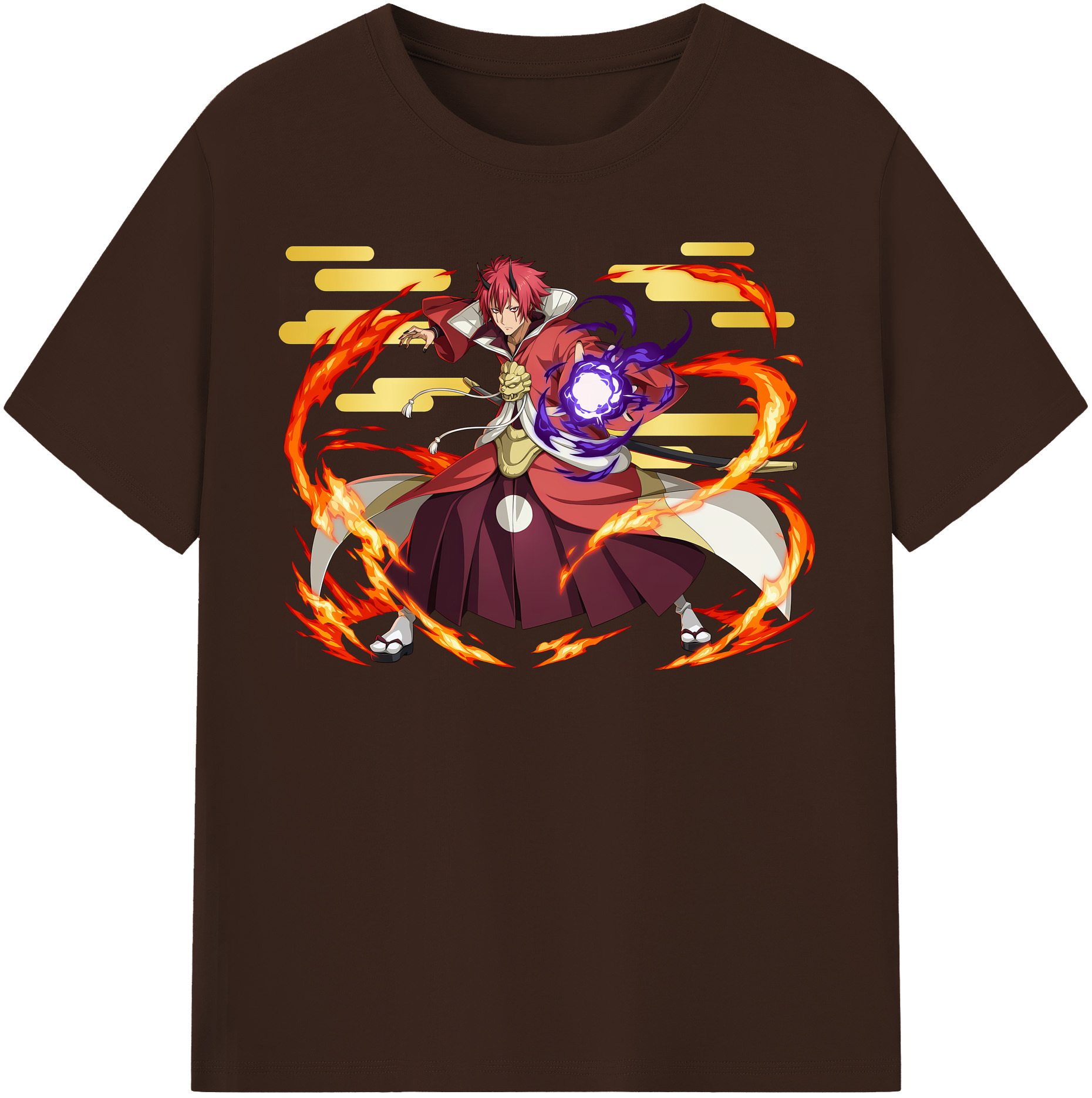 （画像用） 転スラ Regarding Reincarnated to Slime 綿100％半袖Tシャツ（フロントプリント）