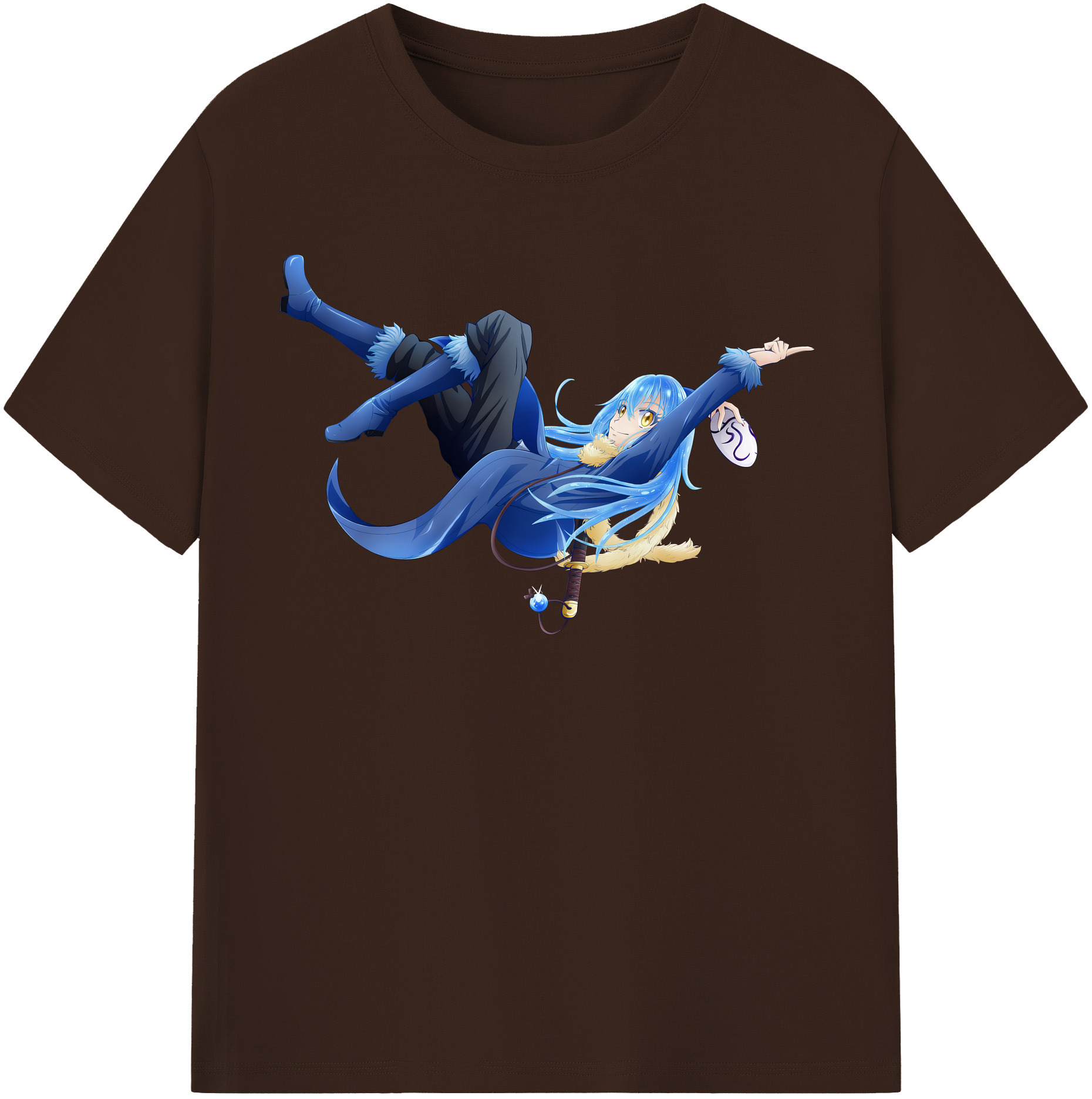 （画像用） 転スラ Regarding Reincarnated to Slime 綿100％半袖Tシャツ（フロントプリント）