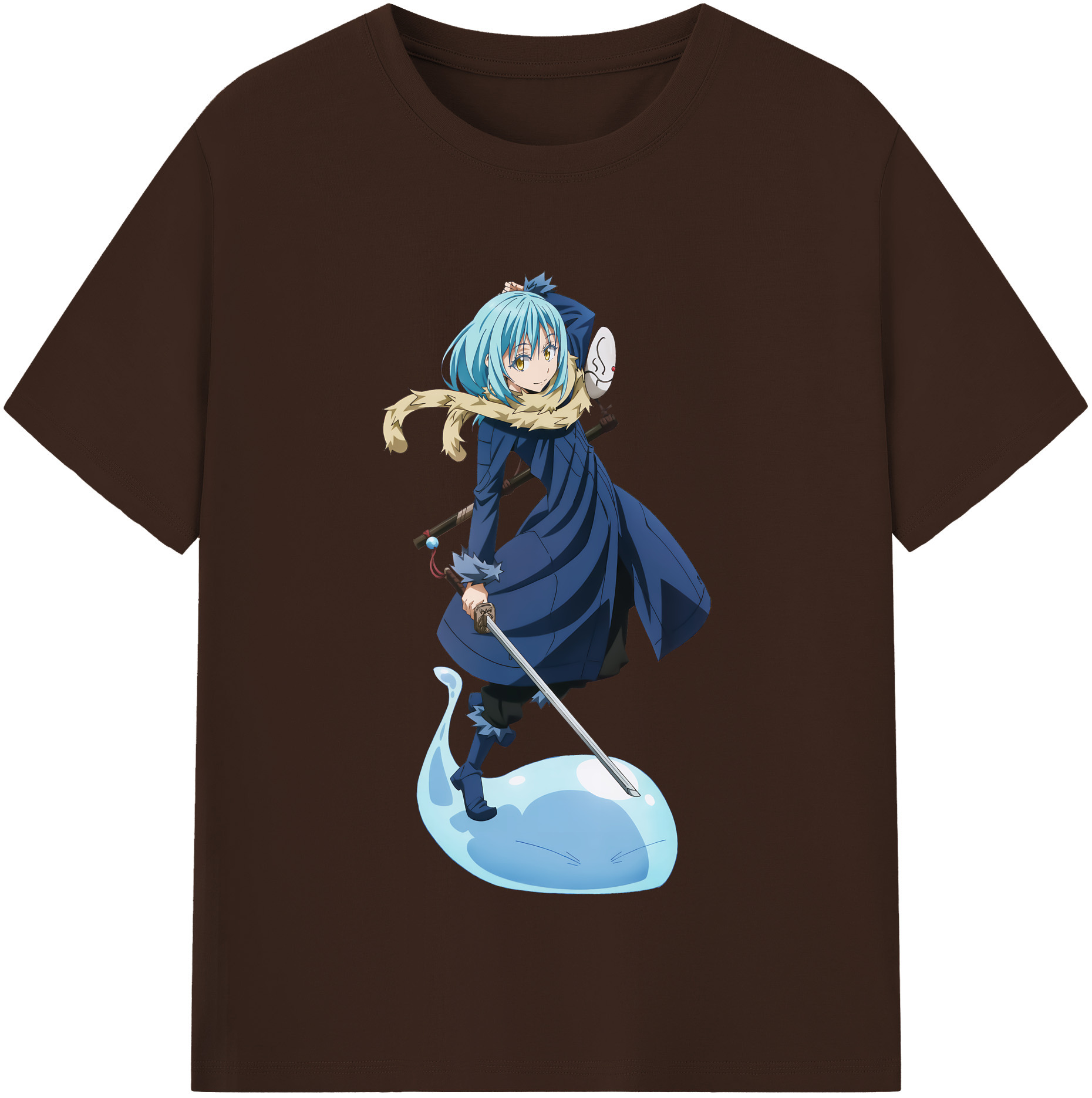 （画像用） 転スラ Regarding Reincarnated to Slime 綿100％半袖Tシャツ（フロントプリント）