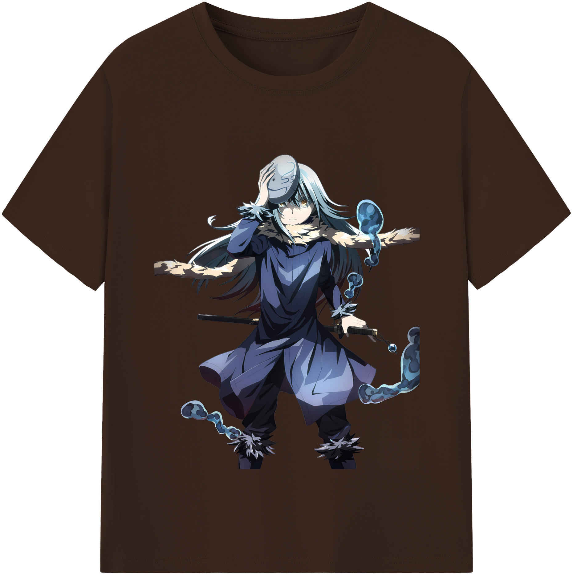 （画像用） 転スラ Regarding Reincarnated to Slime 綿100％半袖Tシャツ（フロントプリント）