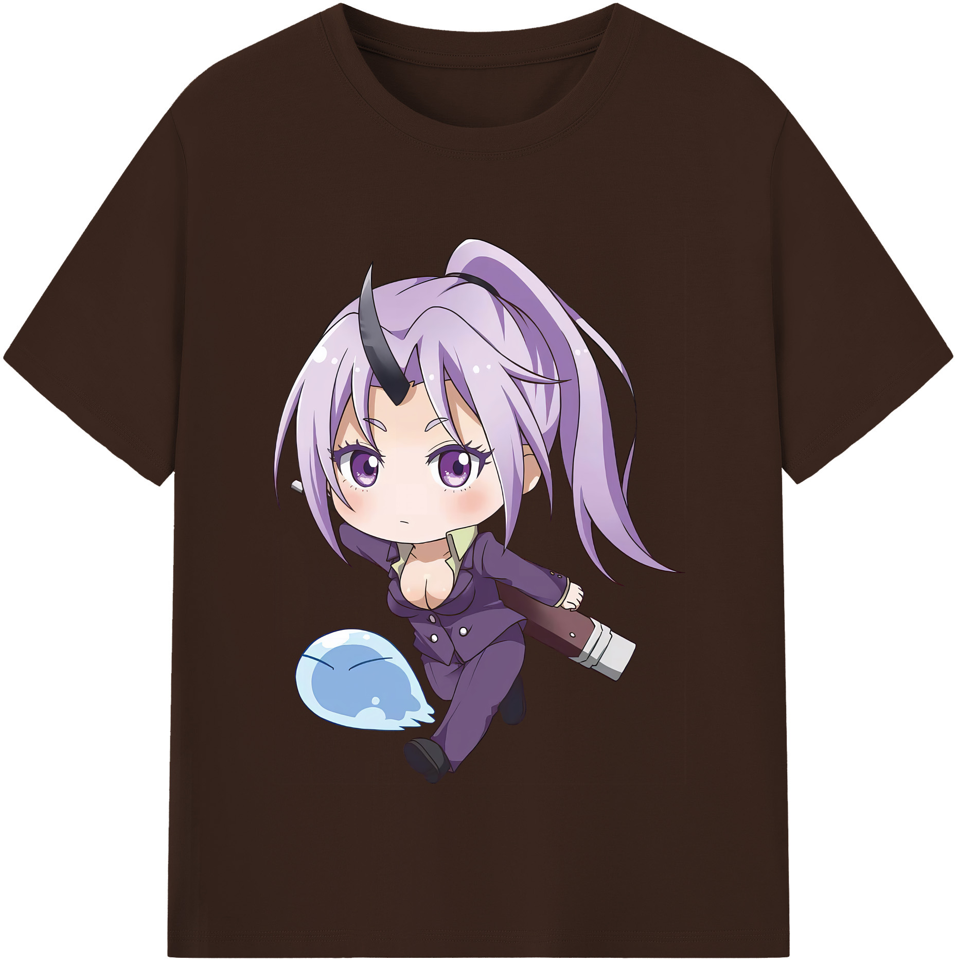 （画像用） 転スラ Regarding Reincarnated to Slime 綿100％半袖Tシャツ（フロントプリント）