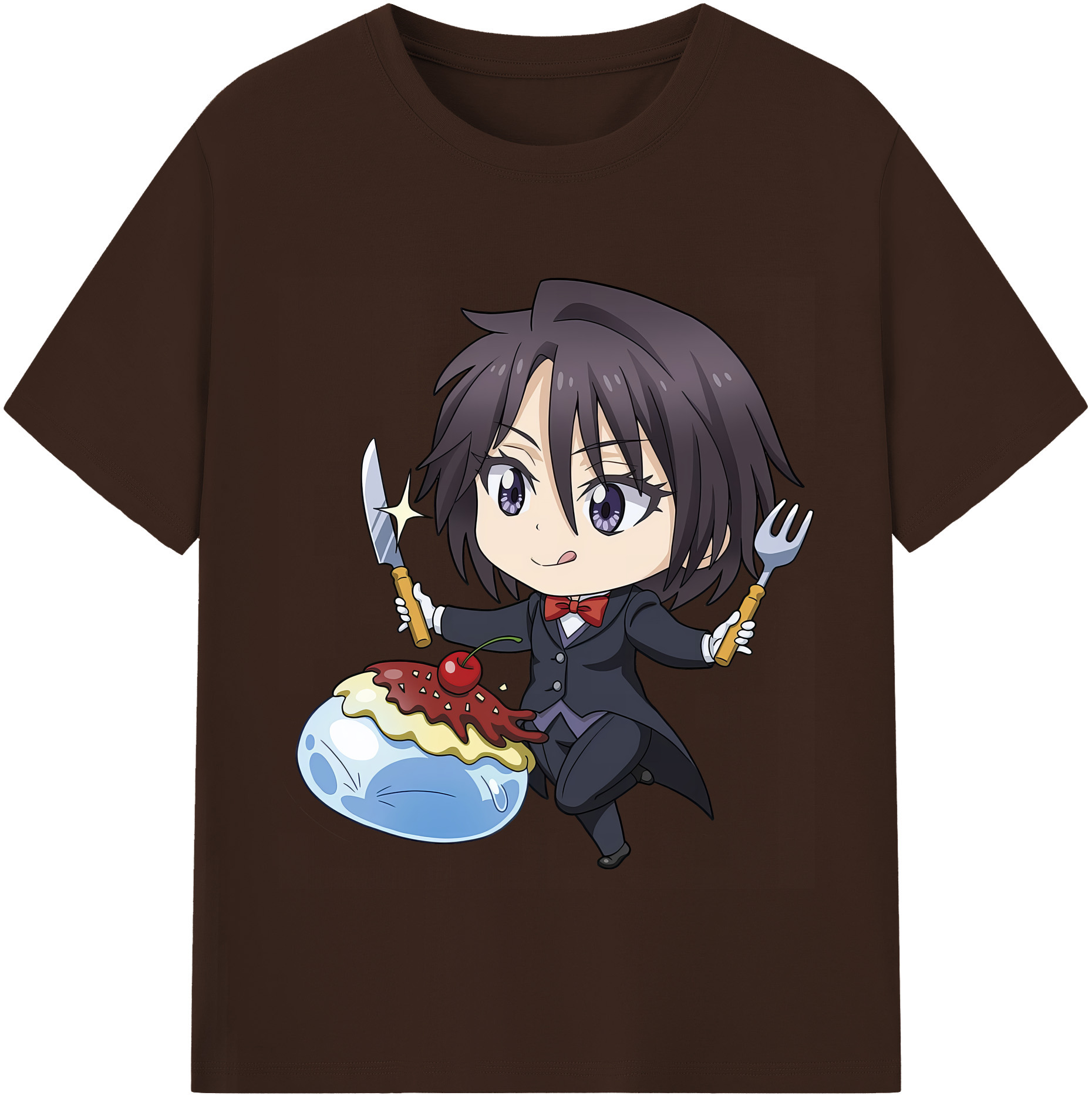 （画像用） 転スラ Regarding Reincarnated to Slime 綿100％半袖Tシャツ（フロントプリント）