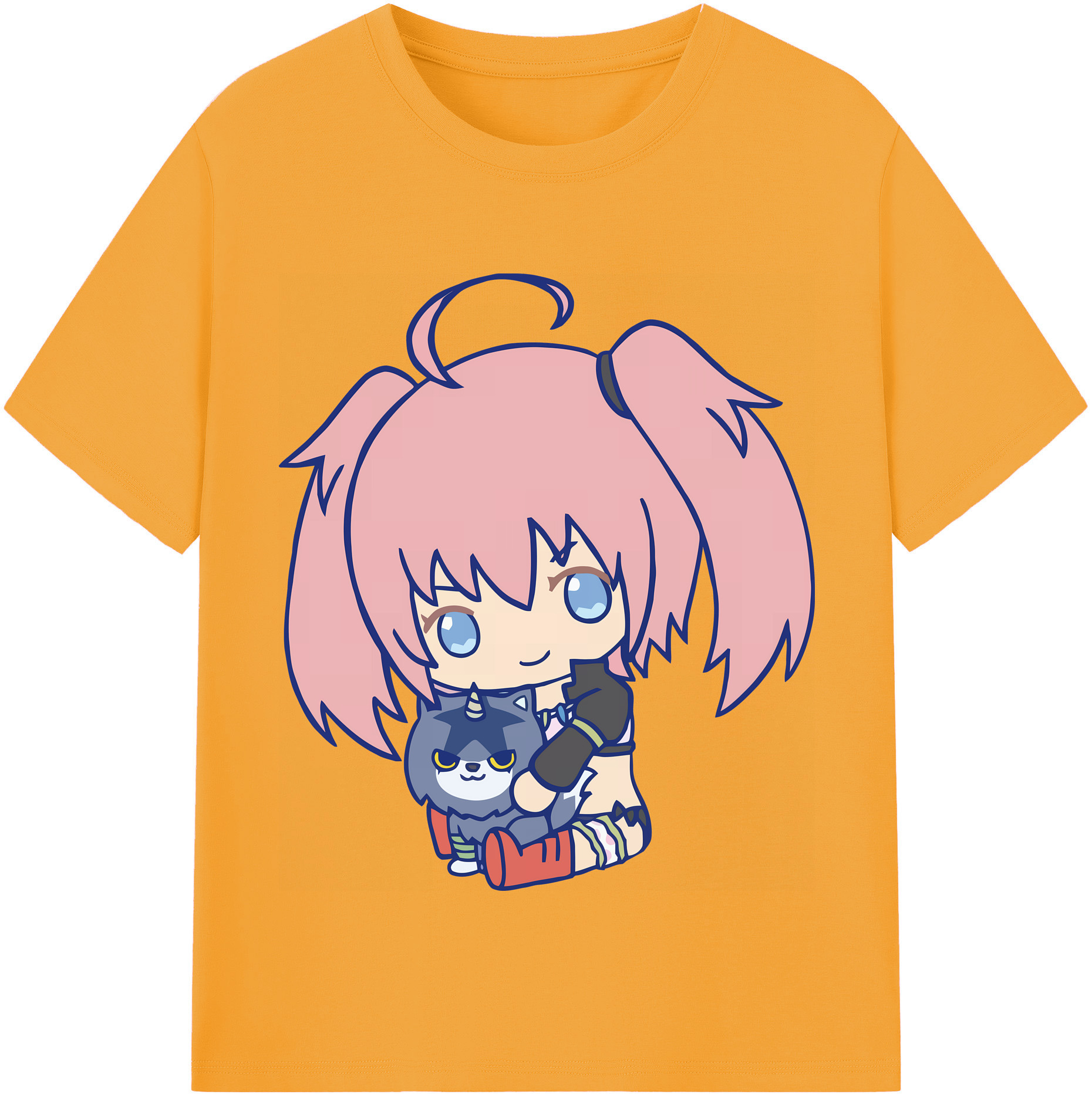（画像用） 転スラ Regarding Reincarnated to Slime 綿100％半袖Tシャツ（フロントプリント）