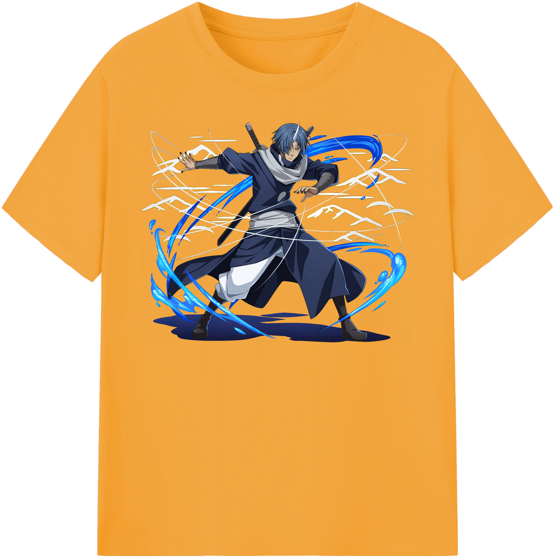 （画像用） 転スラ Regarding Reincarnated to Slime 綿100％半袖Tシャツ（フロントプリント）