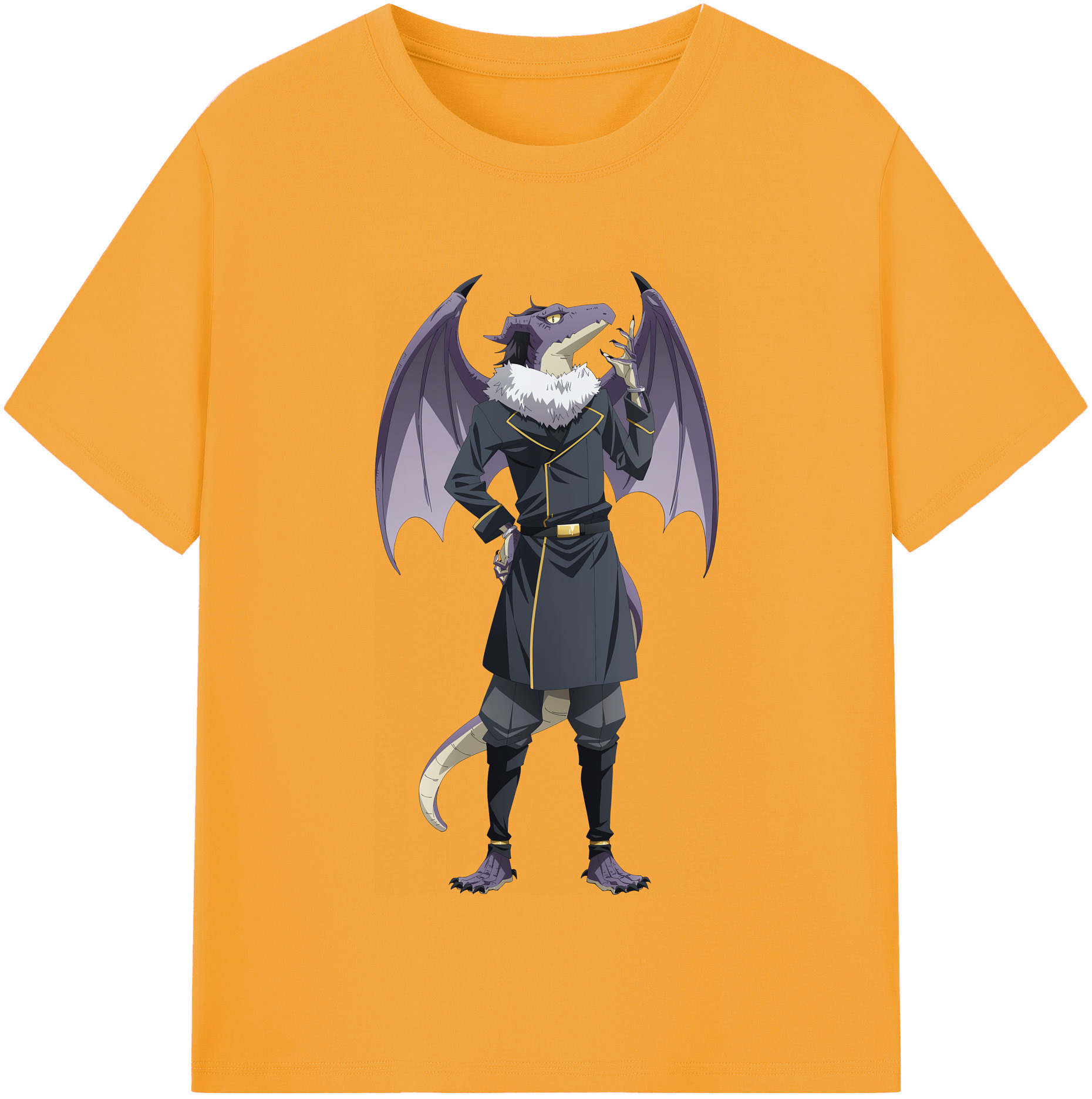 （画像用） 転スラ Regarding Reincarnated to Slime 綿100％半袖Tシャツ（フロントプリント）