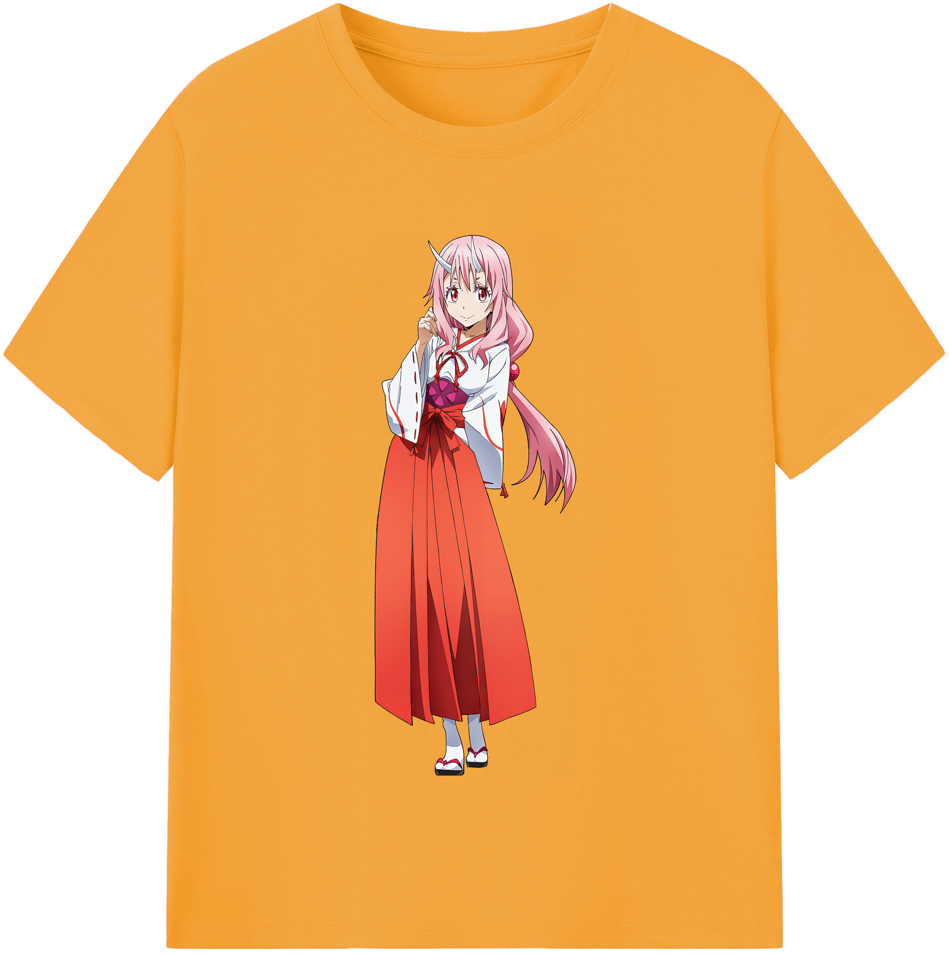 （画像用） 転スラ Regarding Reincarnated to Slime 綿100％半袖Tシャツ（フロントプリント）
