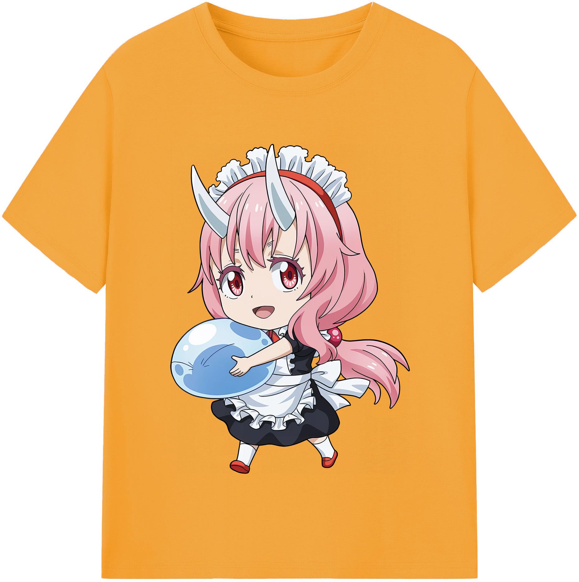 （画像用） 転スラ Regarding Reincarnated to Slime 綿100％半袖Tシャツ（フロントプリント）