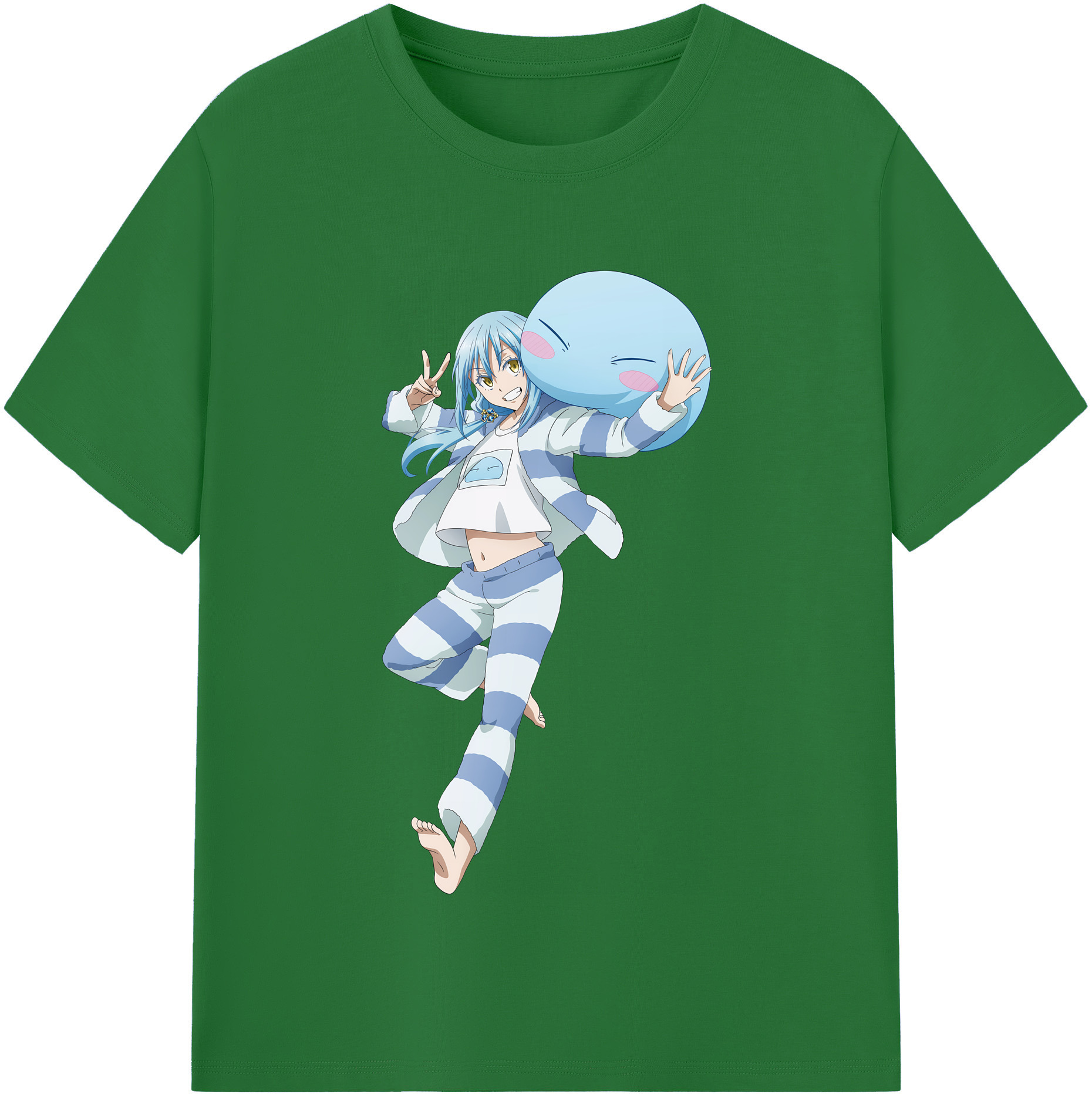 （画像用） 転スラ Regarding Reincarnated to Slime 綿100％半袖Tシャツ（フロントプリント）