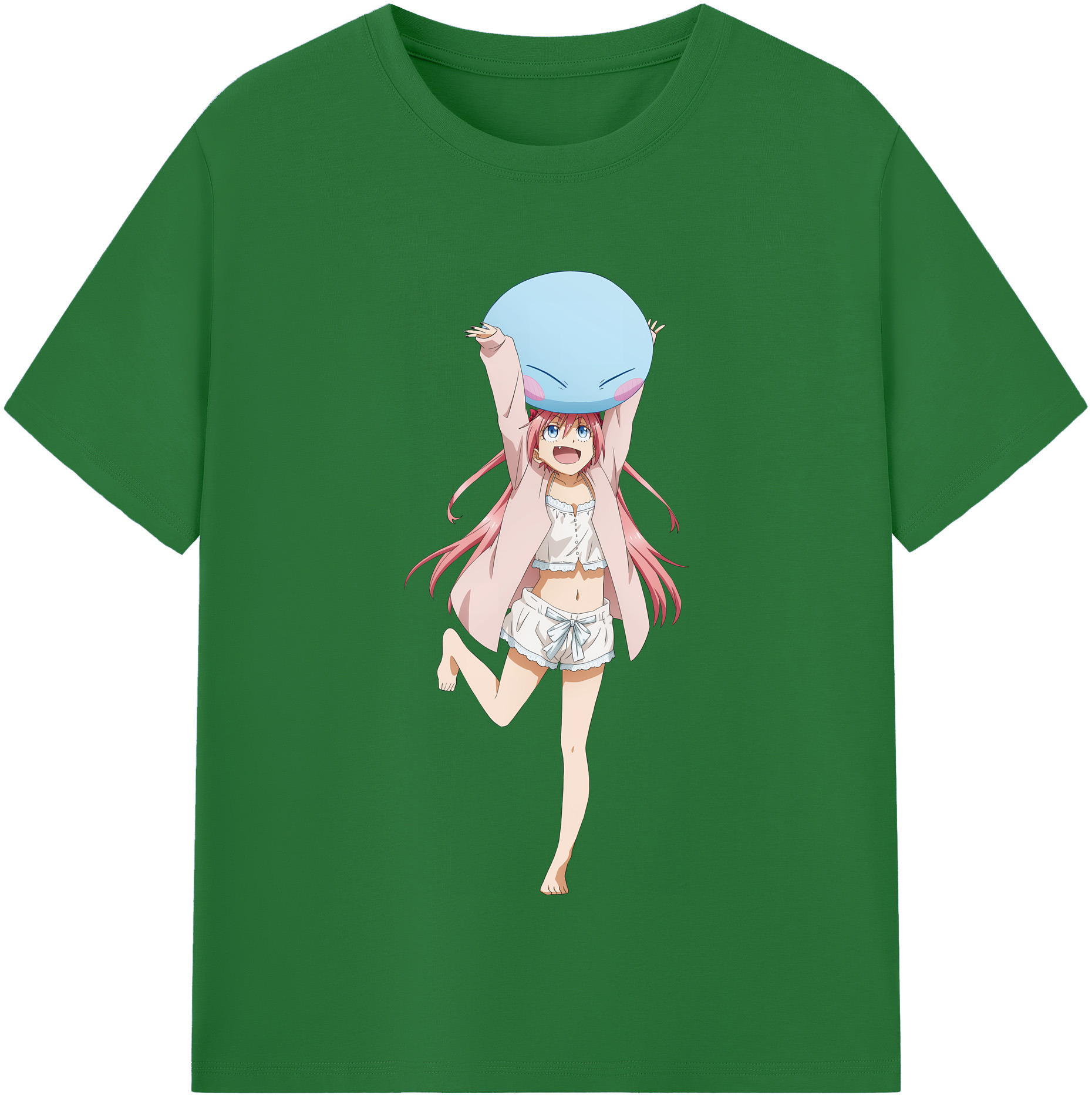（画像用） 転スラ Regarding Reincarnated to Slime 綿100％半袖Tシャツ（フロントプリント）