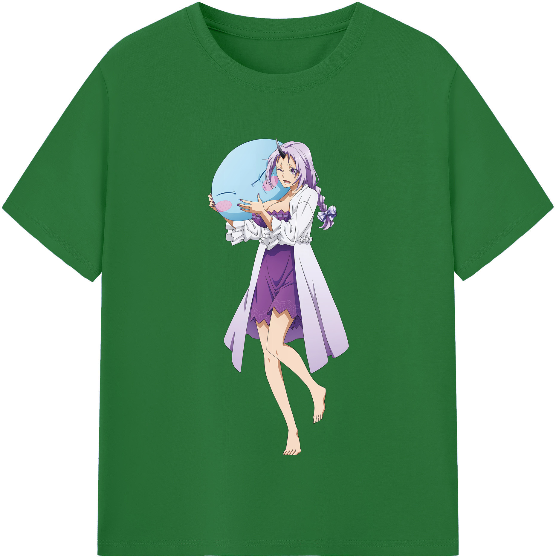 （画像用） 転スラ Regarding Reincarnated to Slime 綿100％半袖Tシャツ（フロントプリント）