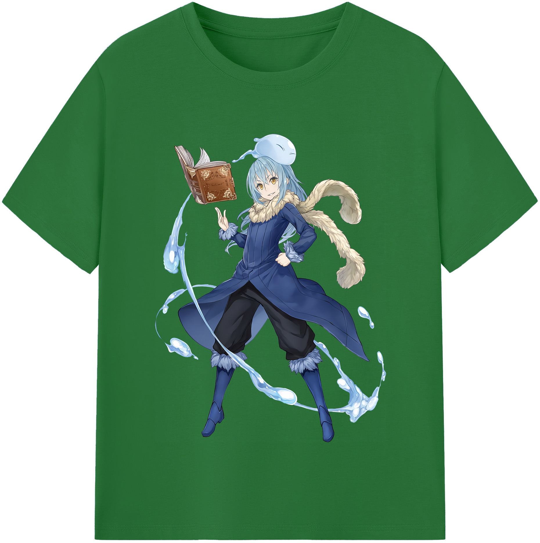 （画像用） 転スラ Regarding Reincarnated to Slime 綿100％半袖Tシャツ（フロントプリント）