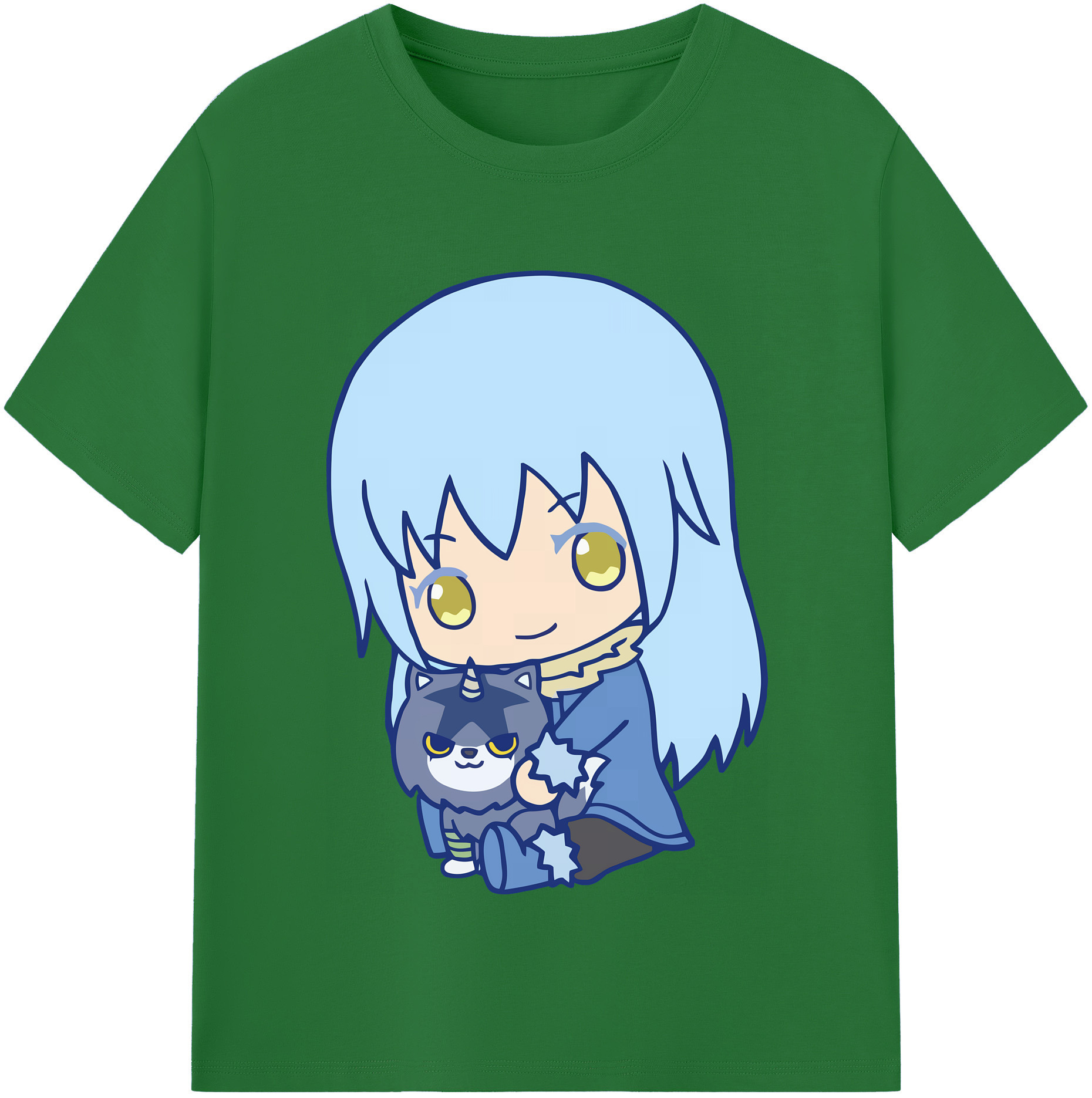 （画像用） 転スラ Regarding Reincarnated to Slime 綿100％半袖Tシャツ（フロントプリント）