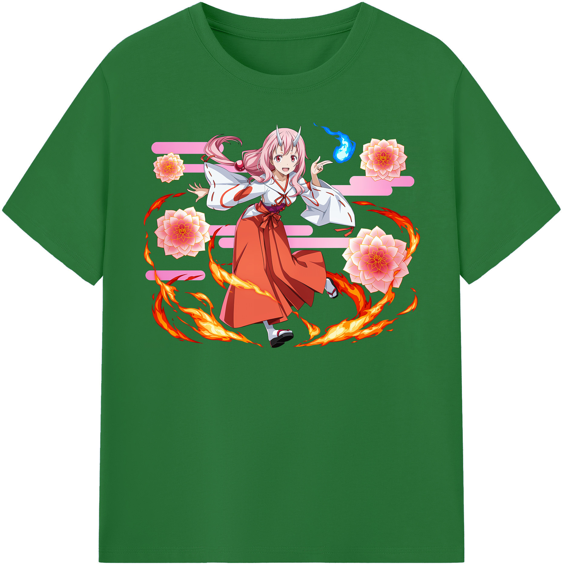 （画像用） 転スラ Regarding Reincarnated to Slime 綿100％半袖Tシャツ（フロントプリント）