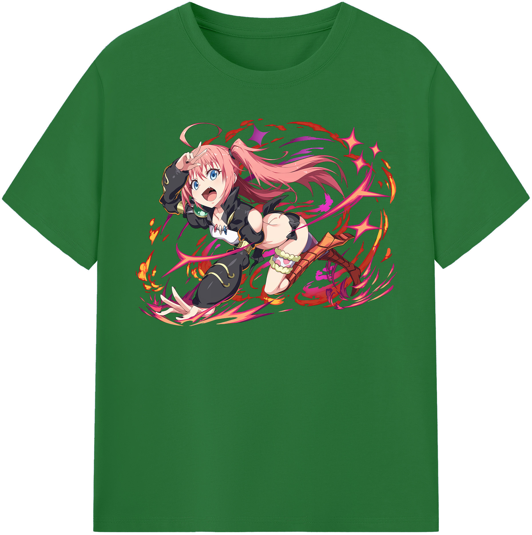 （画像用） 転スラ Regarding Reincarnated to Slime 綿100％半袖Tシャツ（フロントプリント）